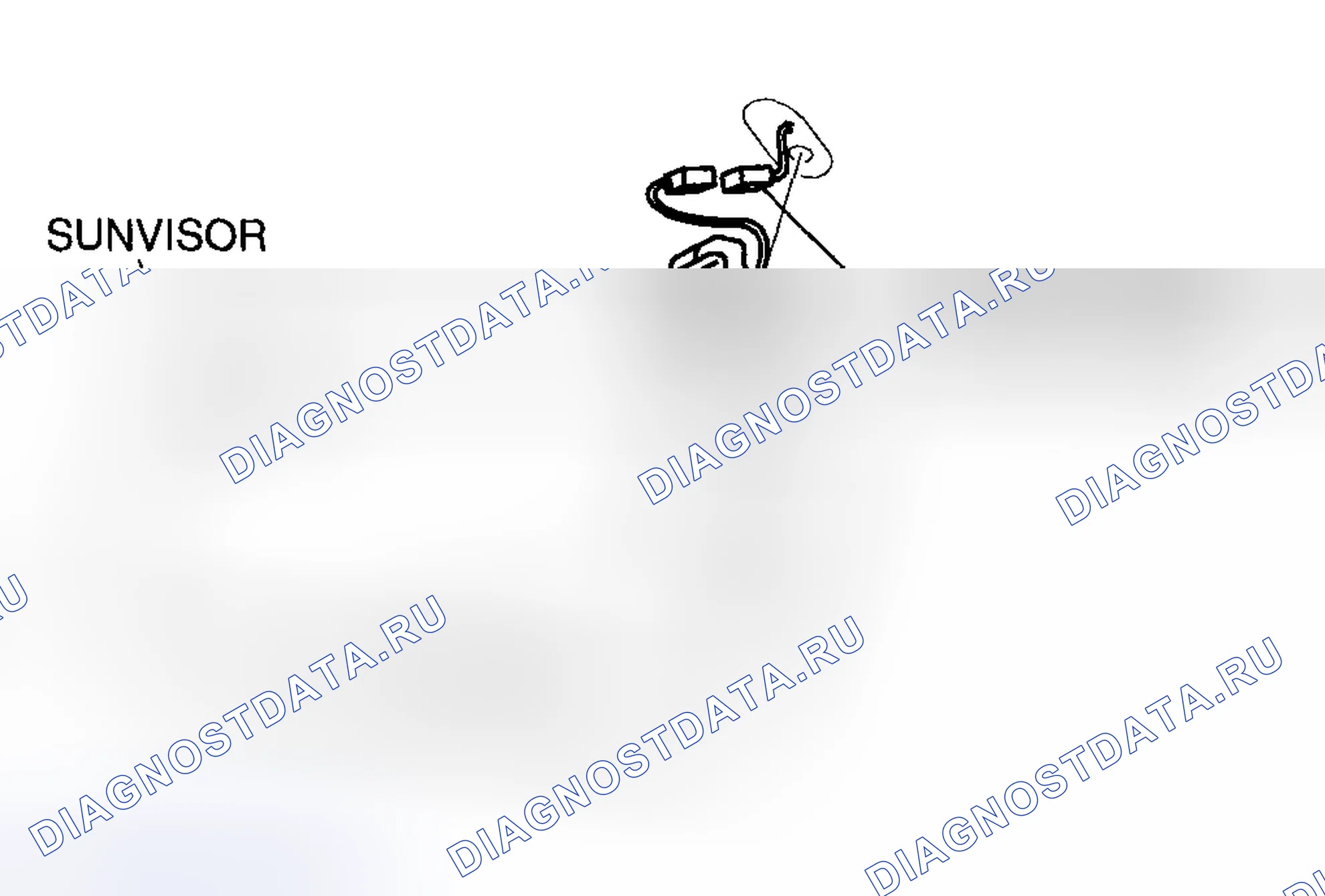Рис. 65: ДЕМОНТАЖ / МОНТАЖ SUNVISOR. Mazda 6 GH рестайлинг