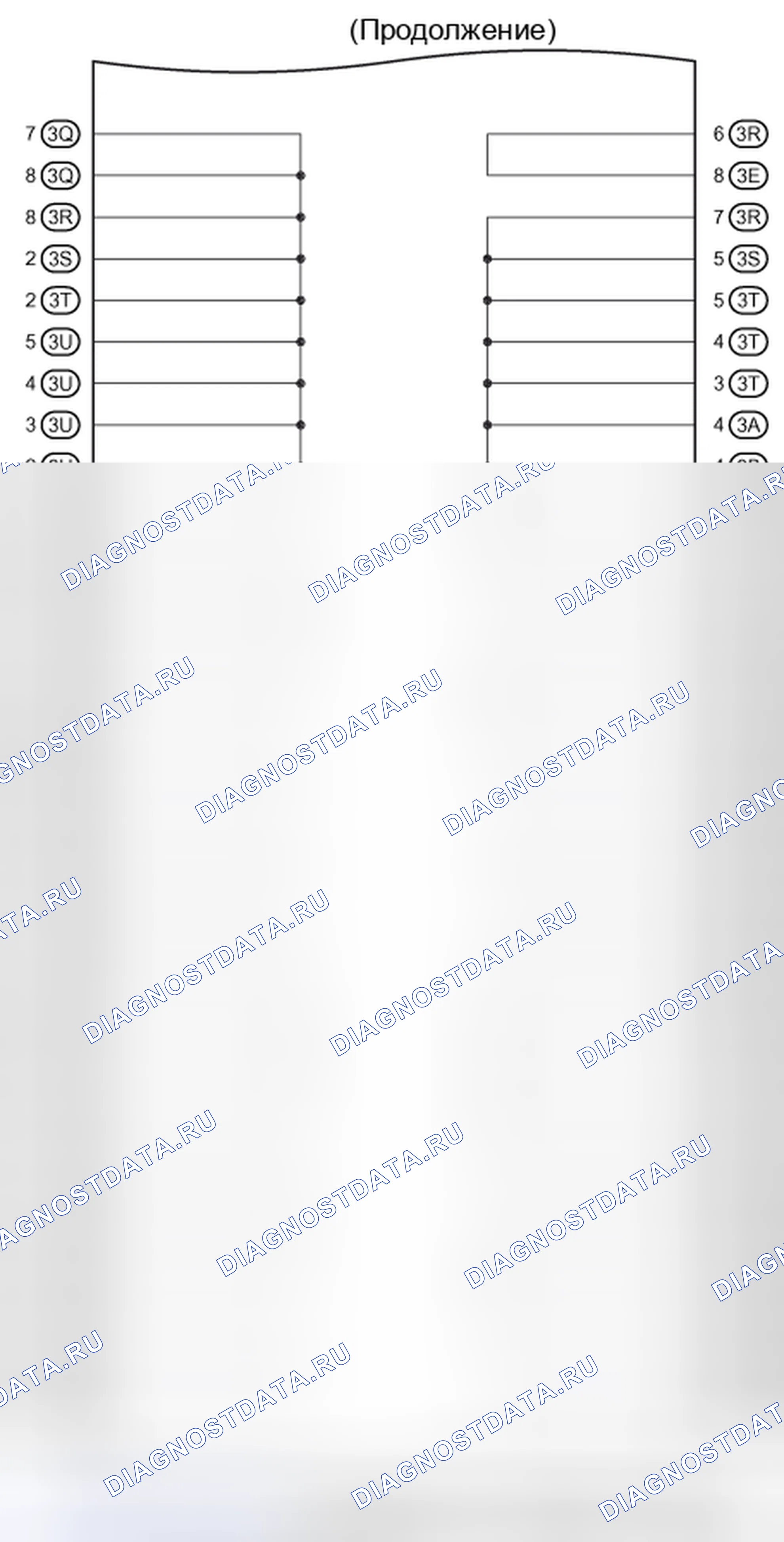 Рис. 311: J / B No.3 Схема внутренней цепи (2 из 4). Toyota Camry XV40