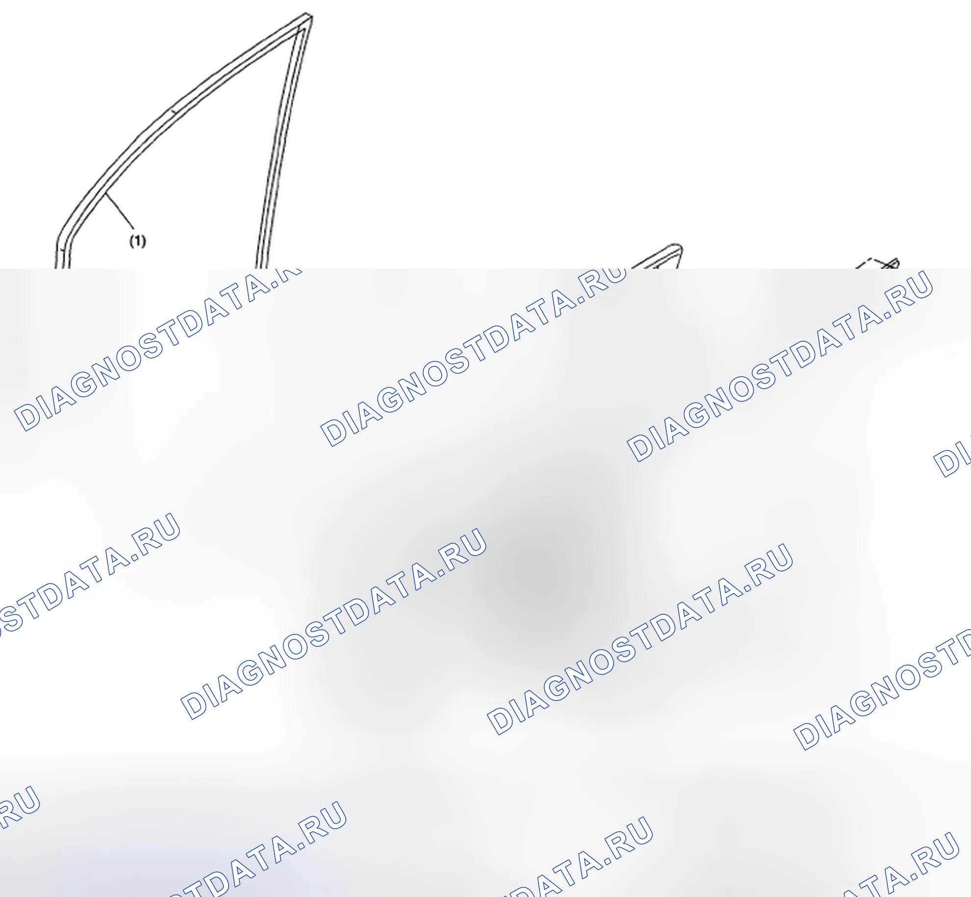 Рис. 9: СТЕКЛО ПЕРЕДНЕЙ ДВЕРИ. Subaru Impreza WRX GH
