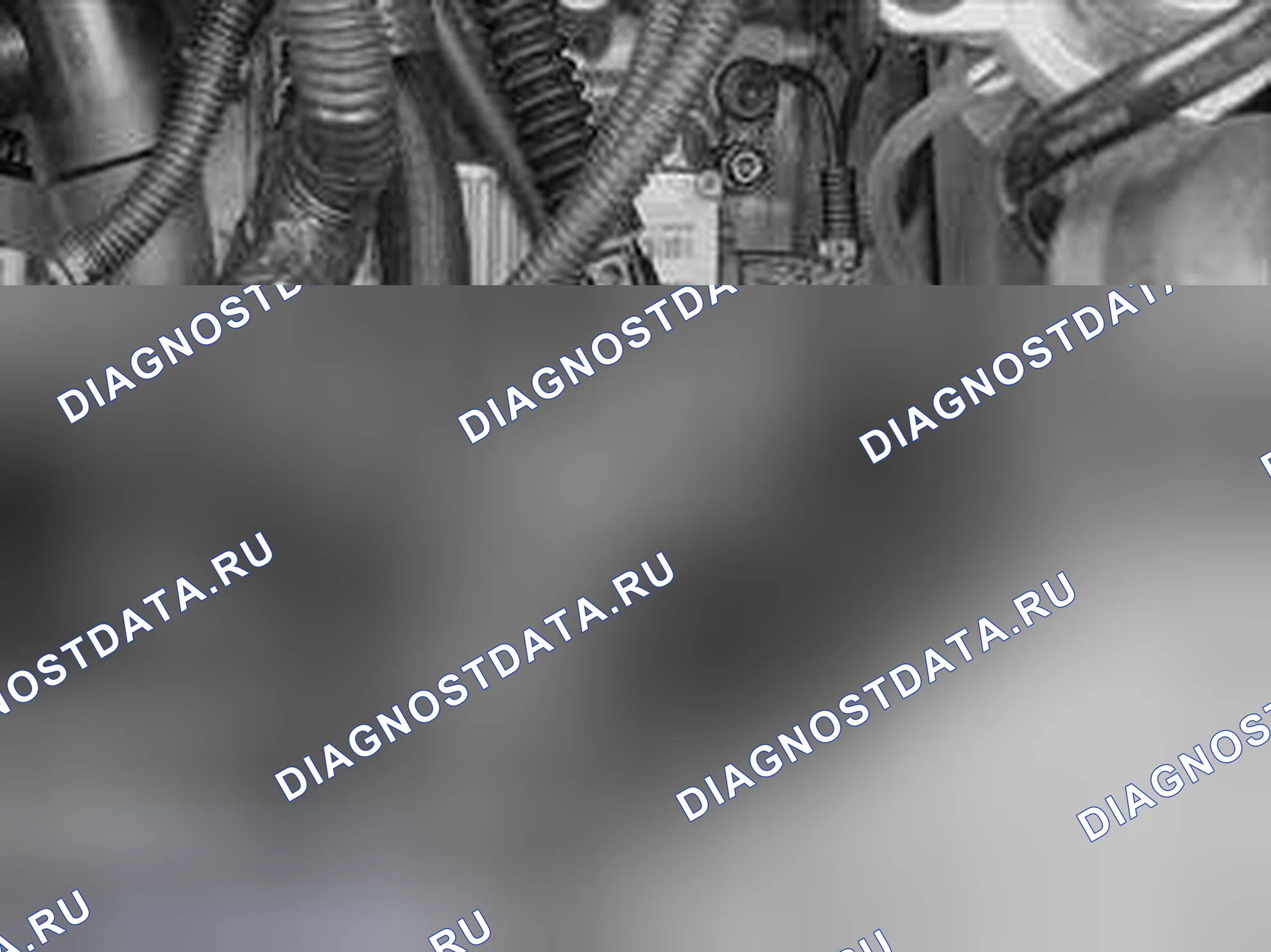 Рис. 379: ДЕМОНТАЖ ТРУБЫ ВОЗВРАТА МАСЛА. Volvo V50 I