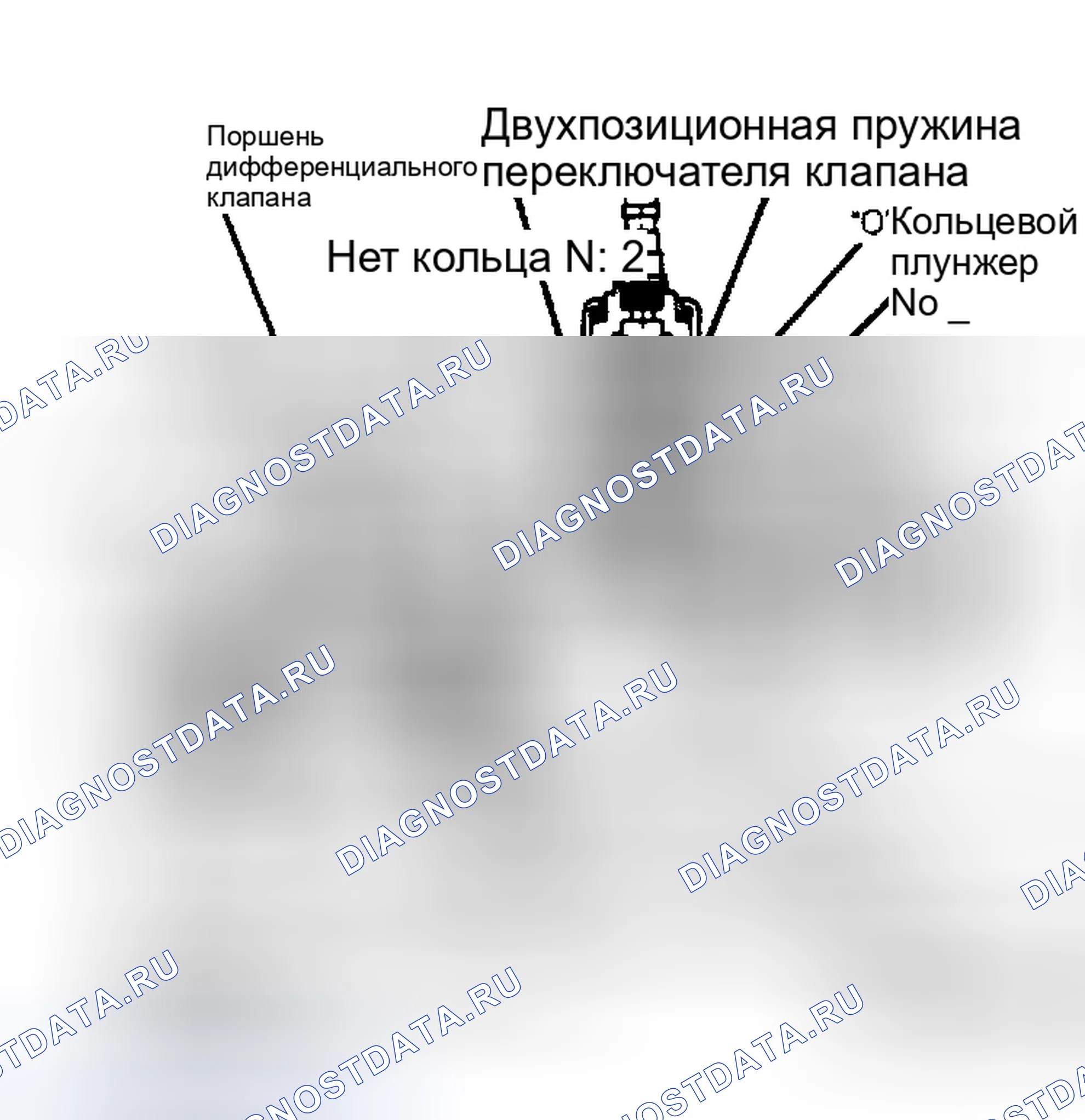 Рис. 17: Вид в разрезе комбинированного клапана Клапан показан для Challenger и Sapporo с задними барабанными тормозами.. Dodge Challenger II