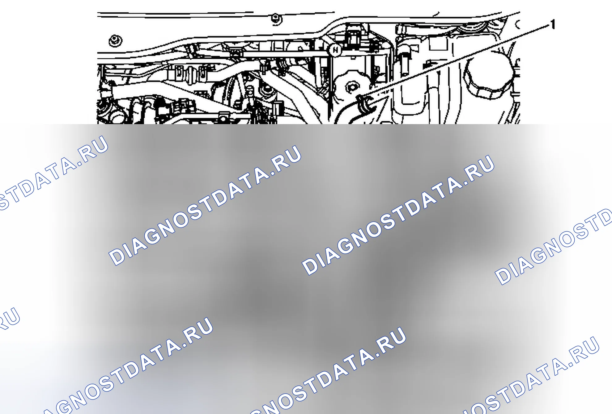 Рис. 19: Замена выходного шланга / трубы уравнительного резервуара радиатора (Lfw). Chevrolet Captiva I рестайлинг 2