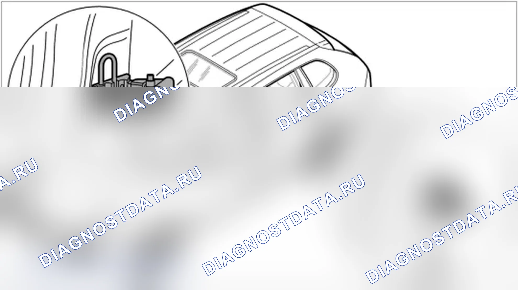Рис. 684: Снятие петли задней двери. Porsche Cayenne Turbo I рестайлинг