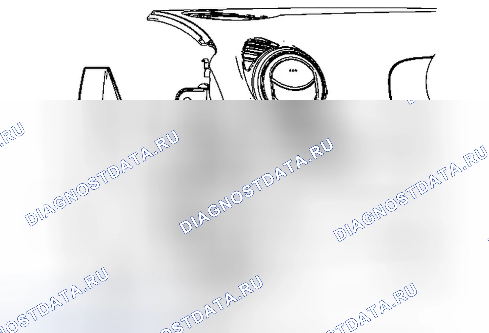 Рис. 20: Замена внешней отделочной крышки приборной панели. Chevrolet Spark M300