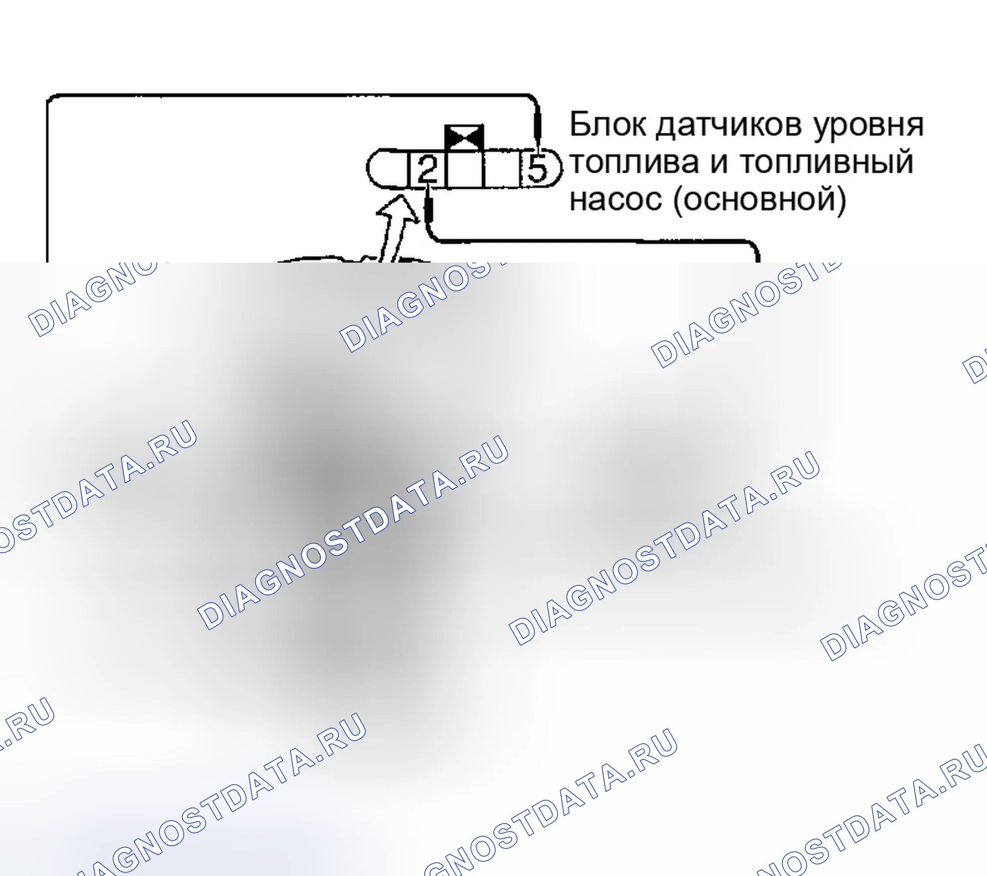 Рис. 88: Проверка жгута датчика уровня топлива и насоса (основного). Infiniti FX35 I