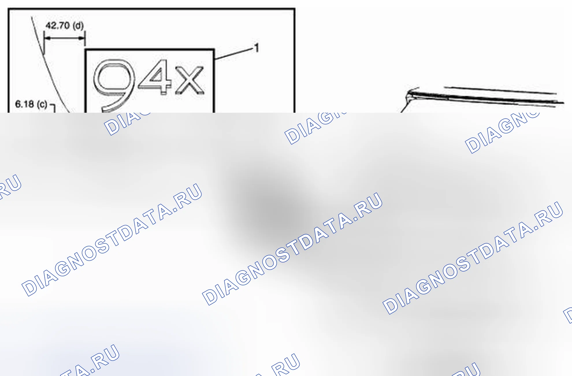 Рис. 6: Замена эмблемы / паспортной таблички Endgate (9-4x). Kia Optima I