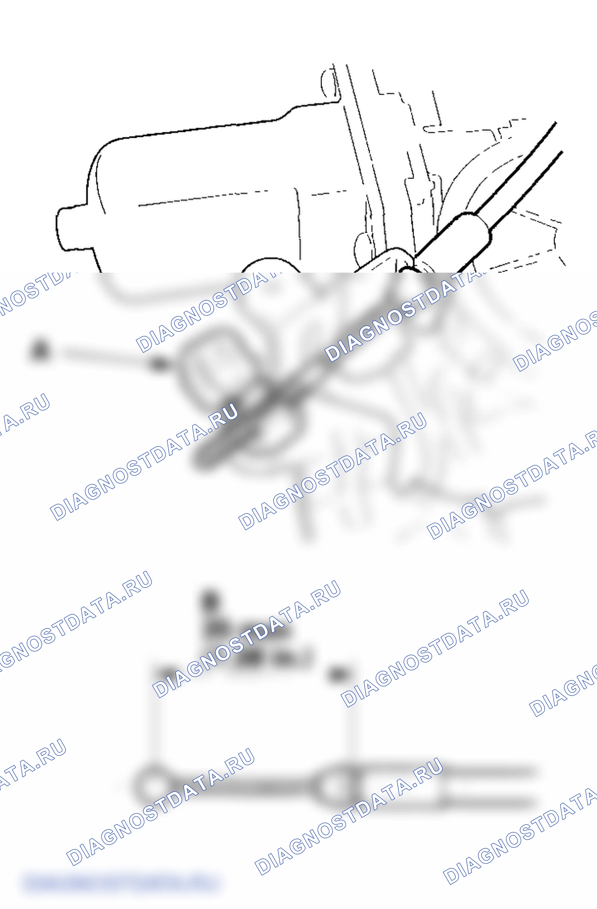 Рис. 127: Отказоустойчивый трос рычага. Honda Odyssey III