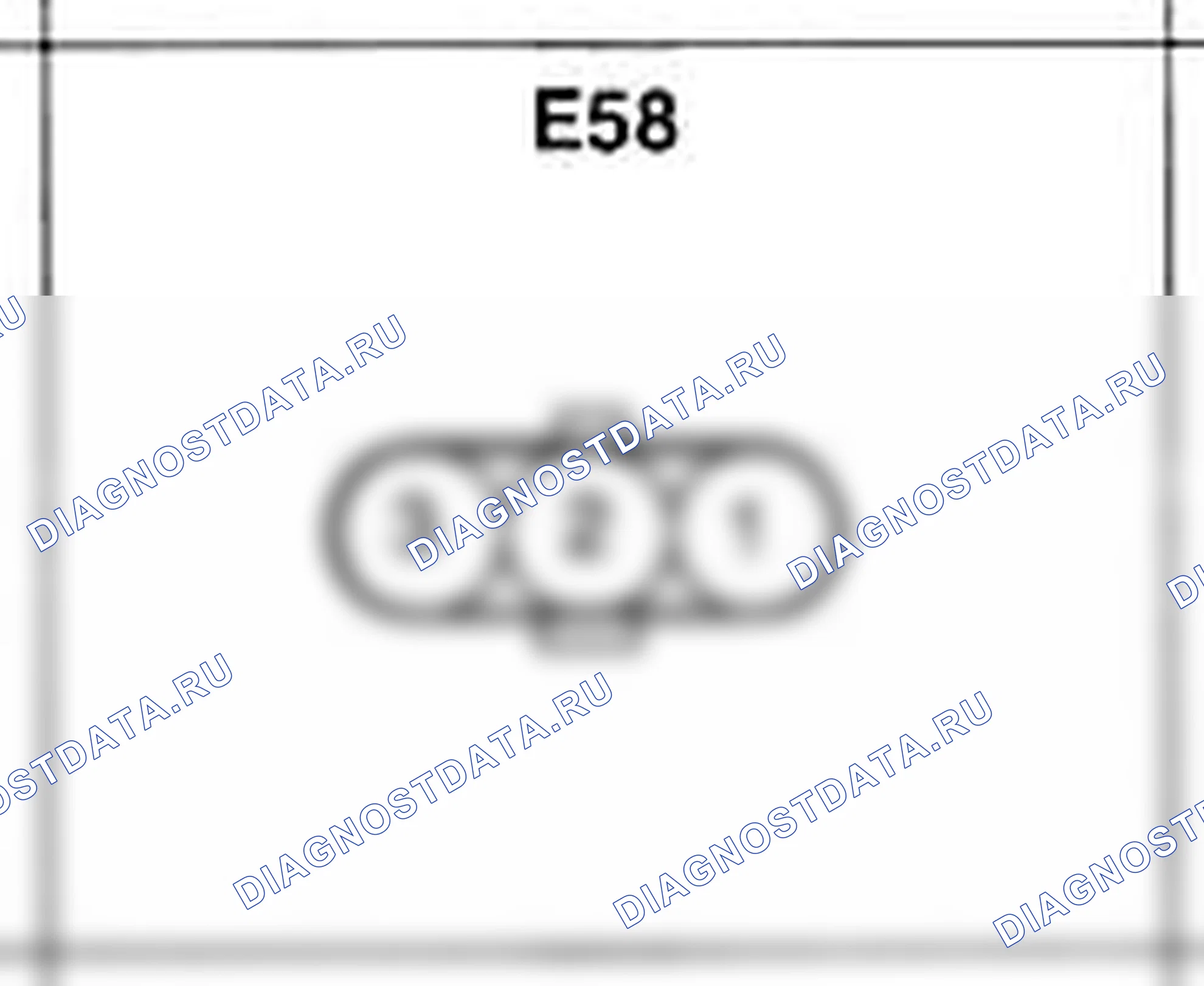 Распиновка разъёма E58 — жгута двигателя. Hyundai Atos MX