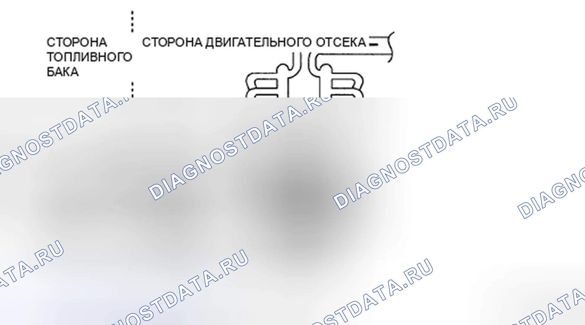 Рис. 31: Положение быстроразъемного соединителя. Mazda CX-9 I