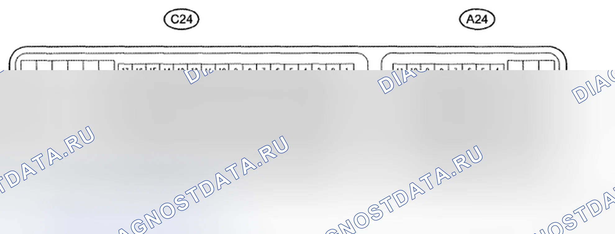 Рис. 6: КЛЕММЫ блок управления двигателем. Toyota Camry XV40