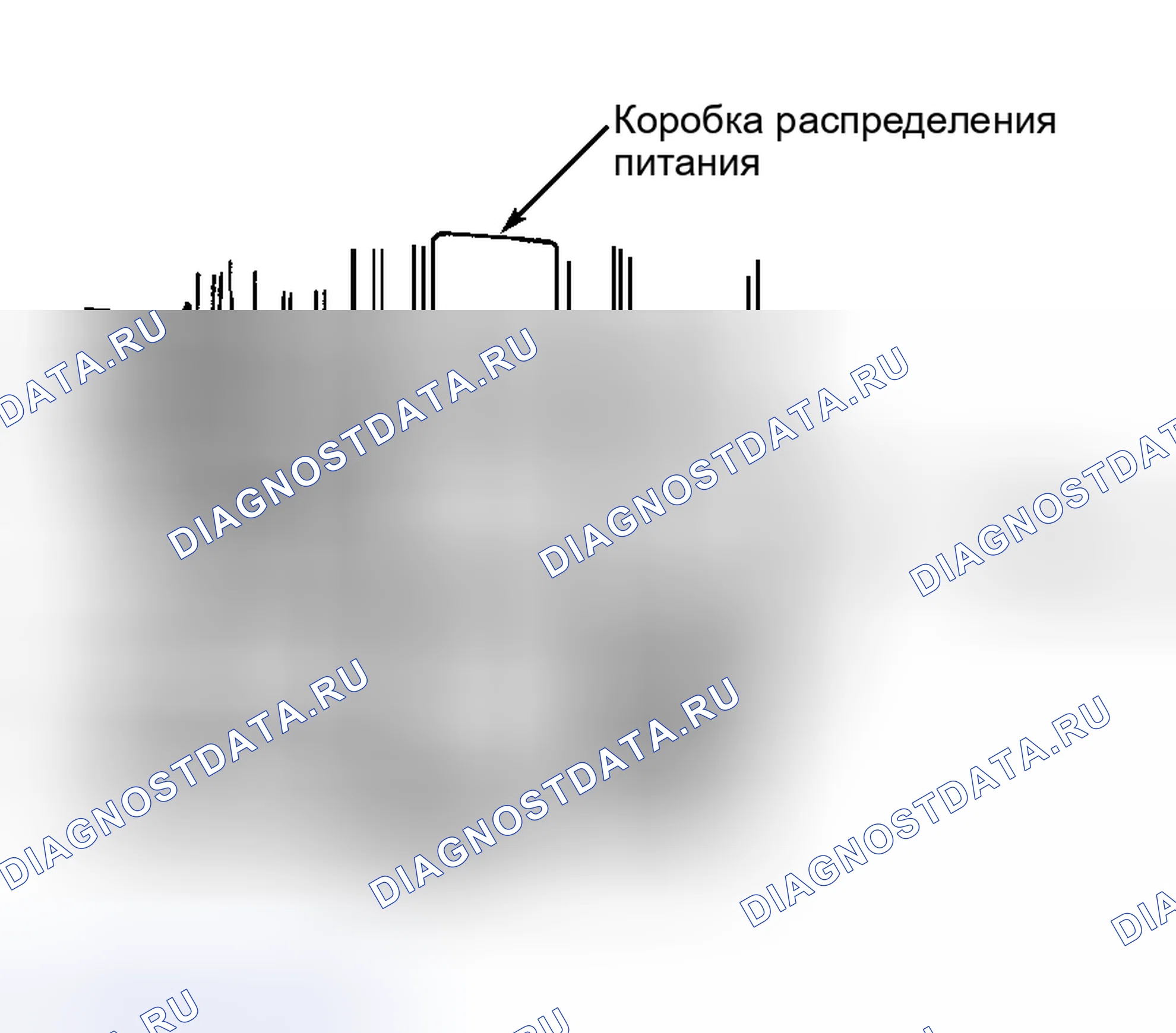 Рис. 2: Подключение провода перемычки к релейному соединителю отсечного клапана подачи топлива (Econoline). Hyundai Palisade I рестайлинг