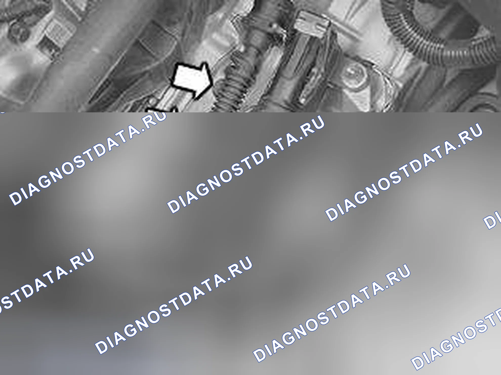 Рис. 992: Снятие троса селектора передач. Volvo C70 I