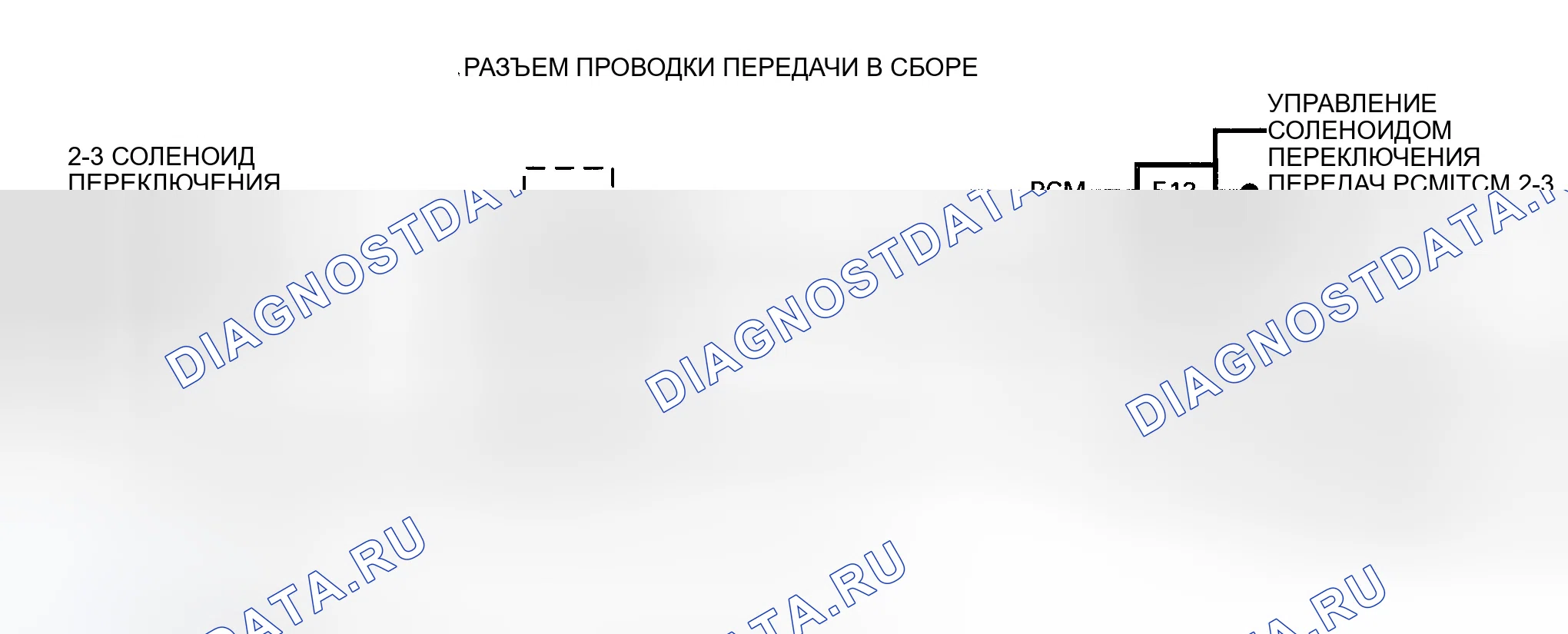 Рис. 87: Схема расшифровка кода ошибки 81 (4L80-E) Неисправность цепи соленоида переключения 2-3. GMC C3500 HD 