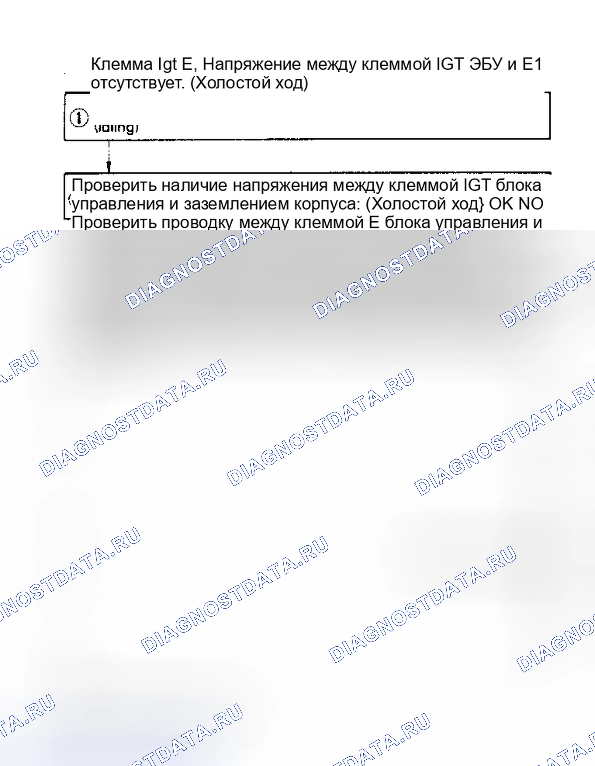 Рис. 89: Клемма IGt - E (1) Часть 1 из 3. Toyota MR2 W10