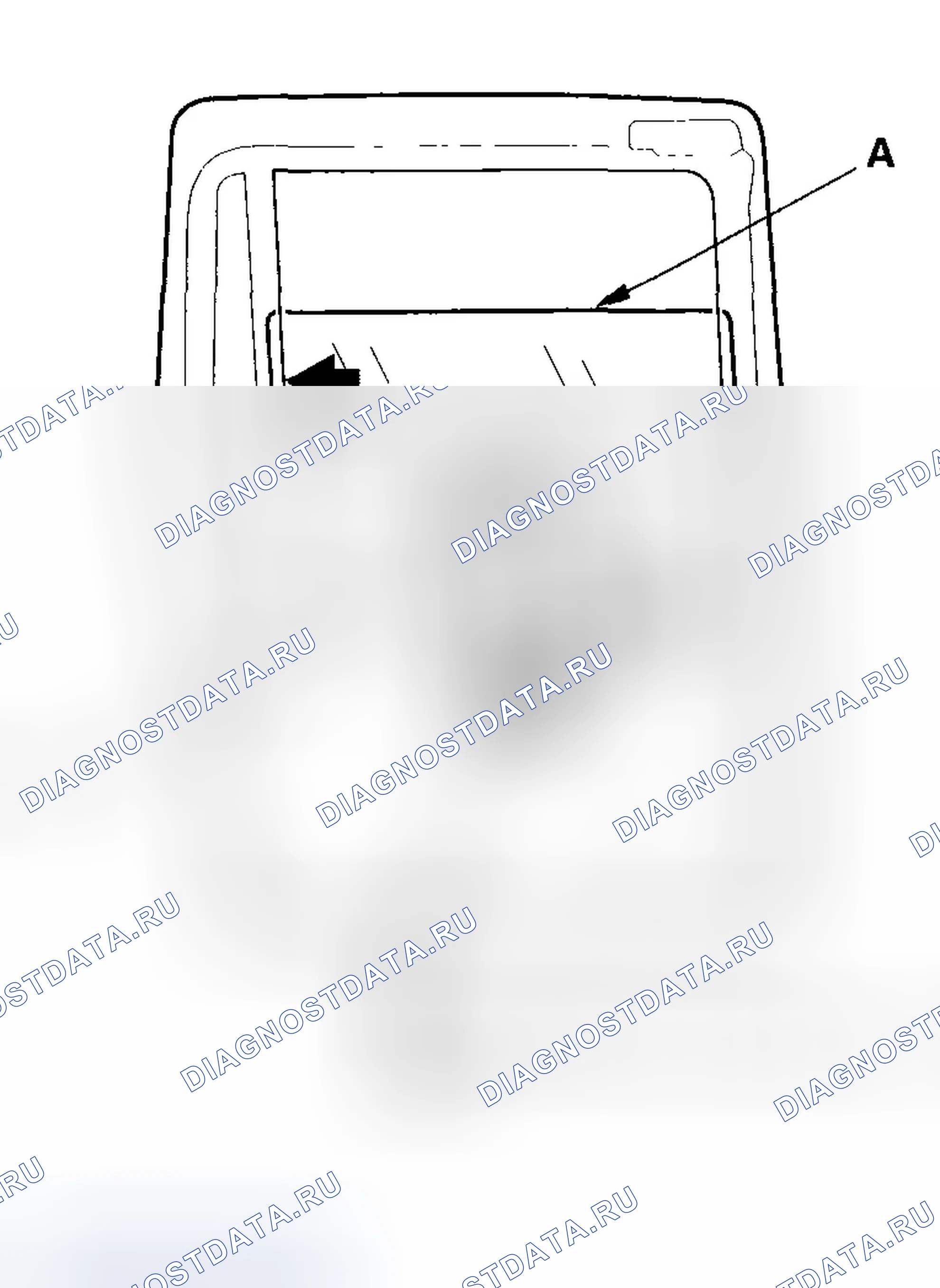 Рис. 13: Регулировка стекла раздвижной двери. Honda Odyssey I