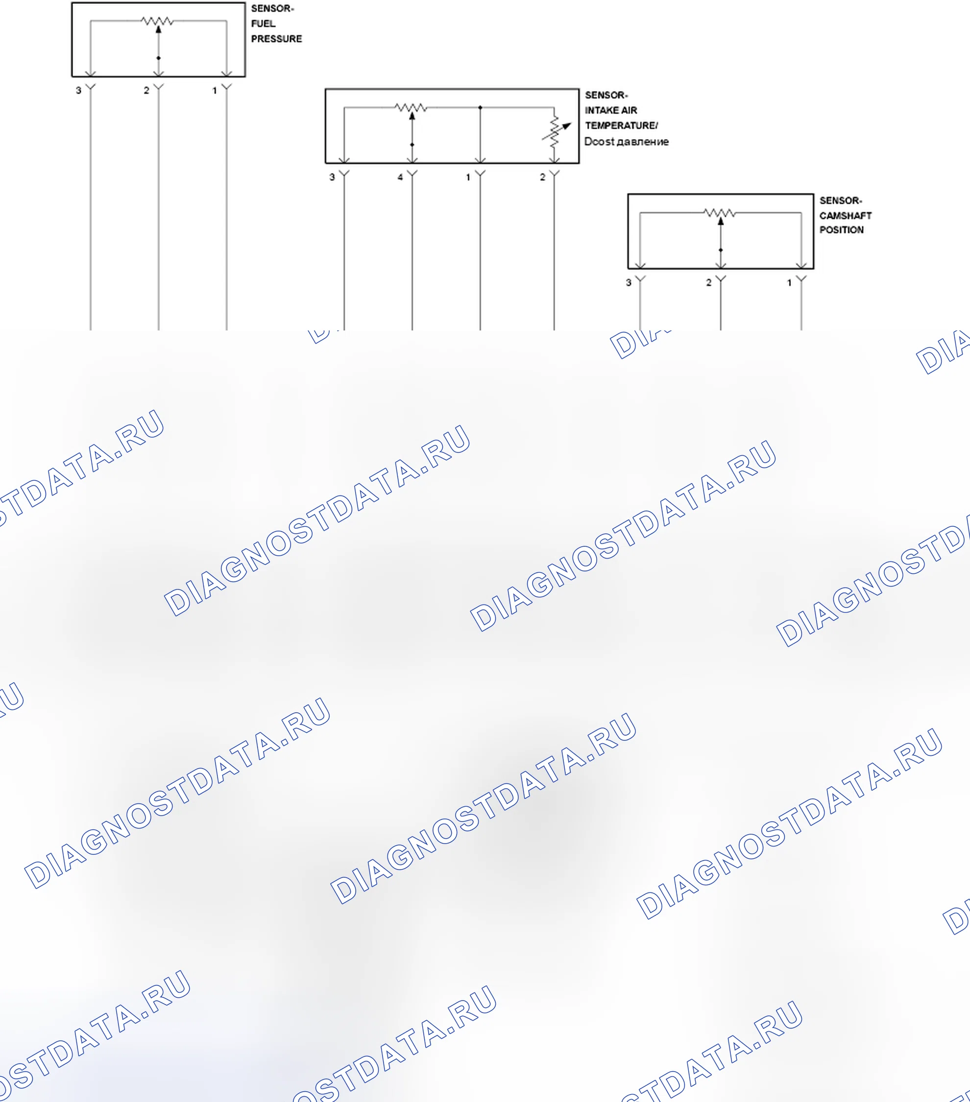 Рис. 233: P0642-НИЗКОЕ ОПОРНОЕ НАПРЯЖЕНИЕ ДАТЧИКА 1 ЦЕПЬ. Jeep Liberty II
