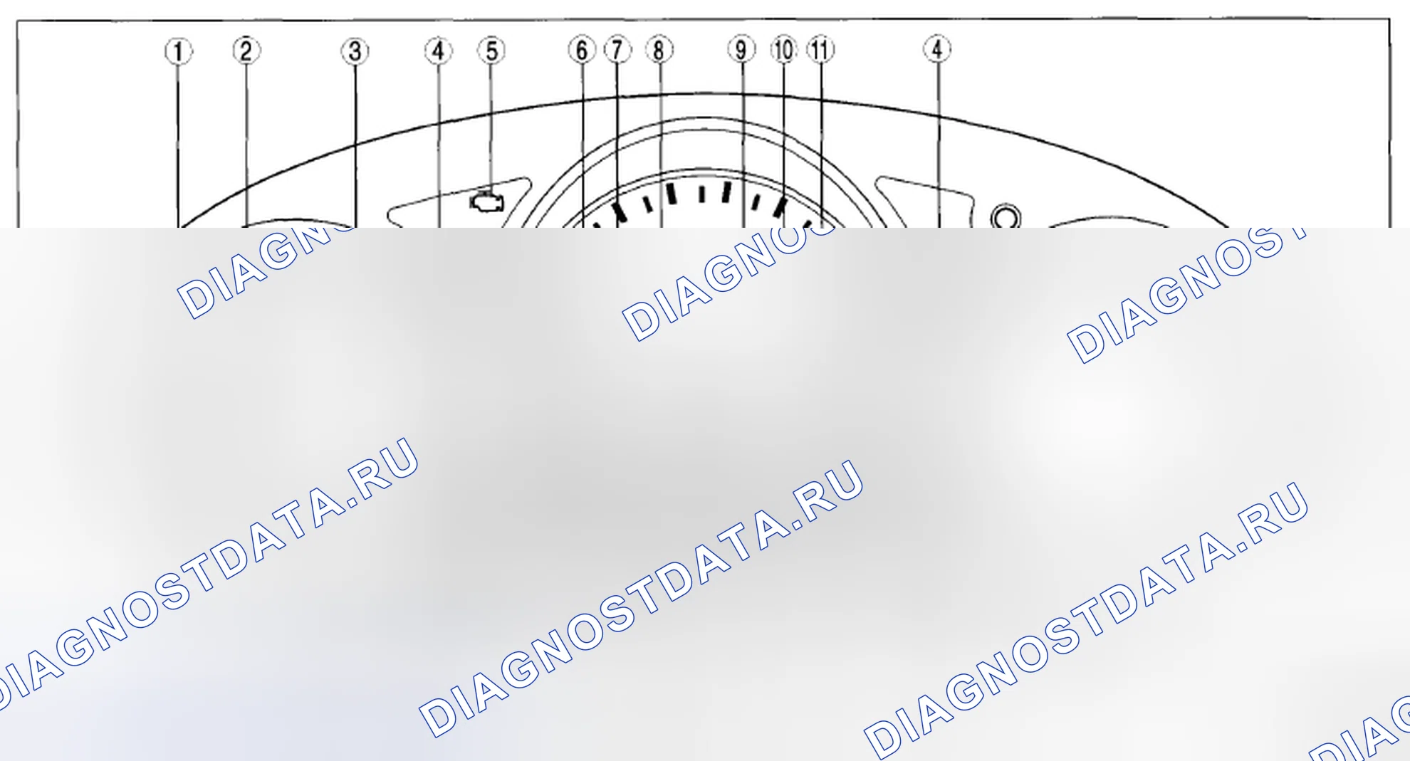 Рис. 8: Проверка подсветки предупредительной / индикаторной лампы. Mazda CX-5 I