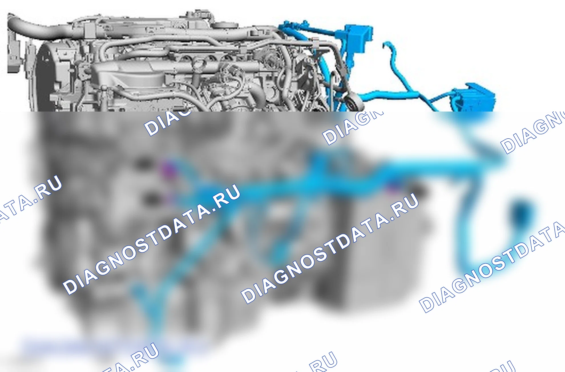 Как снять присоединяемые детали двигателя. Ford S-MAX II