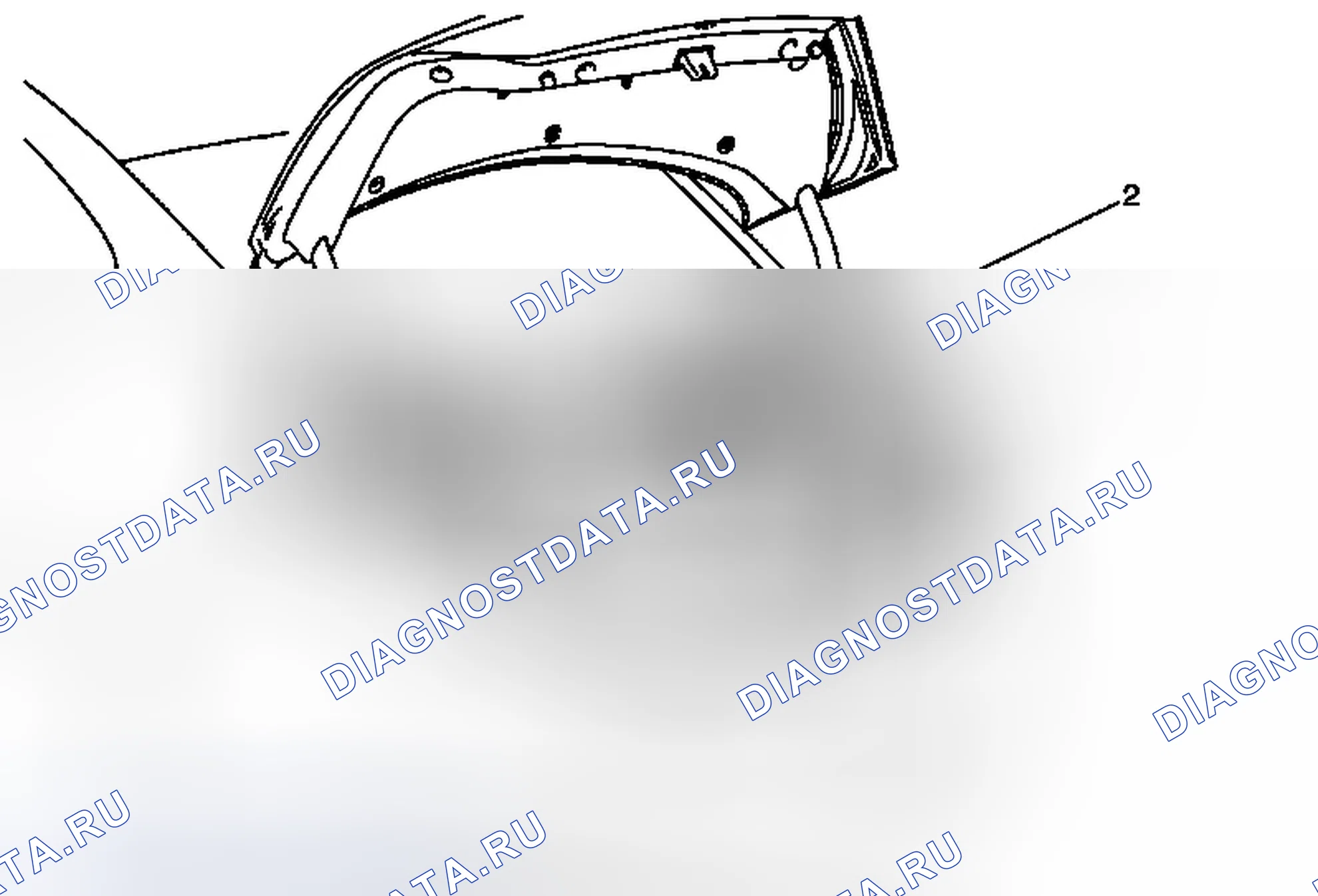 Рис. 53: Замена отделочной панели заднего торца. Buick LaCrosse II рестайлинг