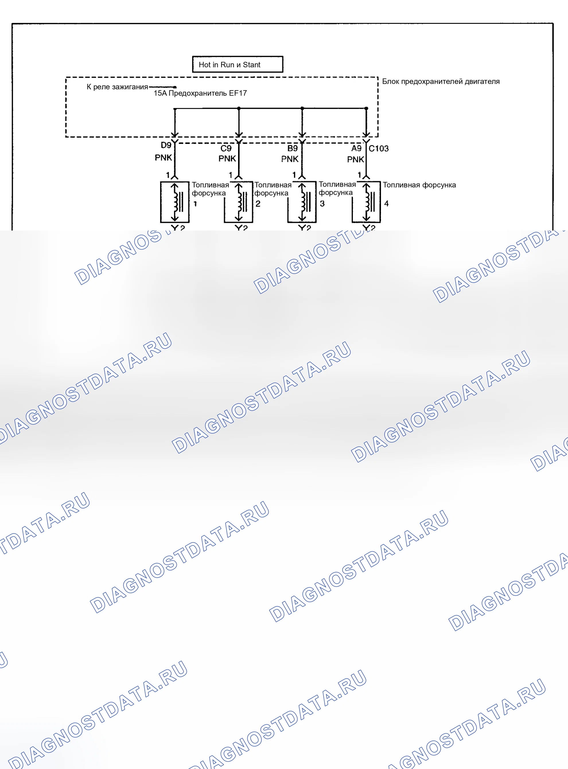 Рис. 86: расшифровка кода ошибки P0201: НЕИСПРАВНОСТЬ ЦЕПИ ИНЖЕКТОРА 1. Daewoo Nubira II