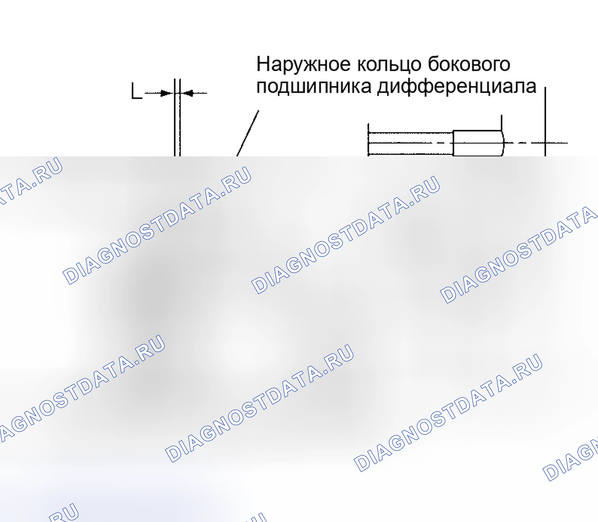Рис. 69: ПРЕДВАРИТЕЛЬНАЯ НАГРУЗКА НА БОКОВОЙ ПОДШИПНИК ДИФФЕРЕНЦИАЛА. Nissan Altima L31 рестайлинг