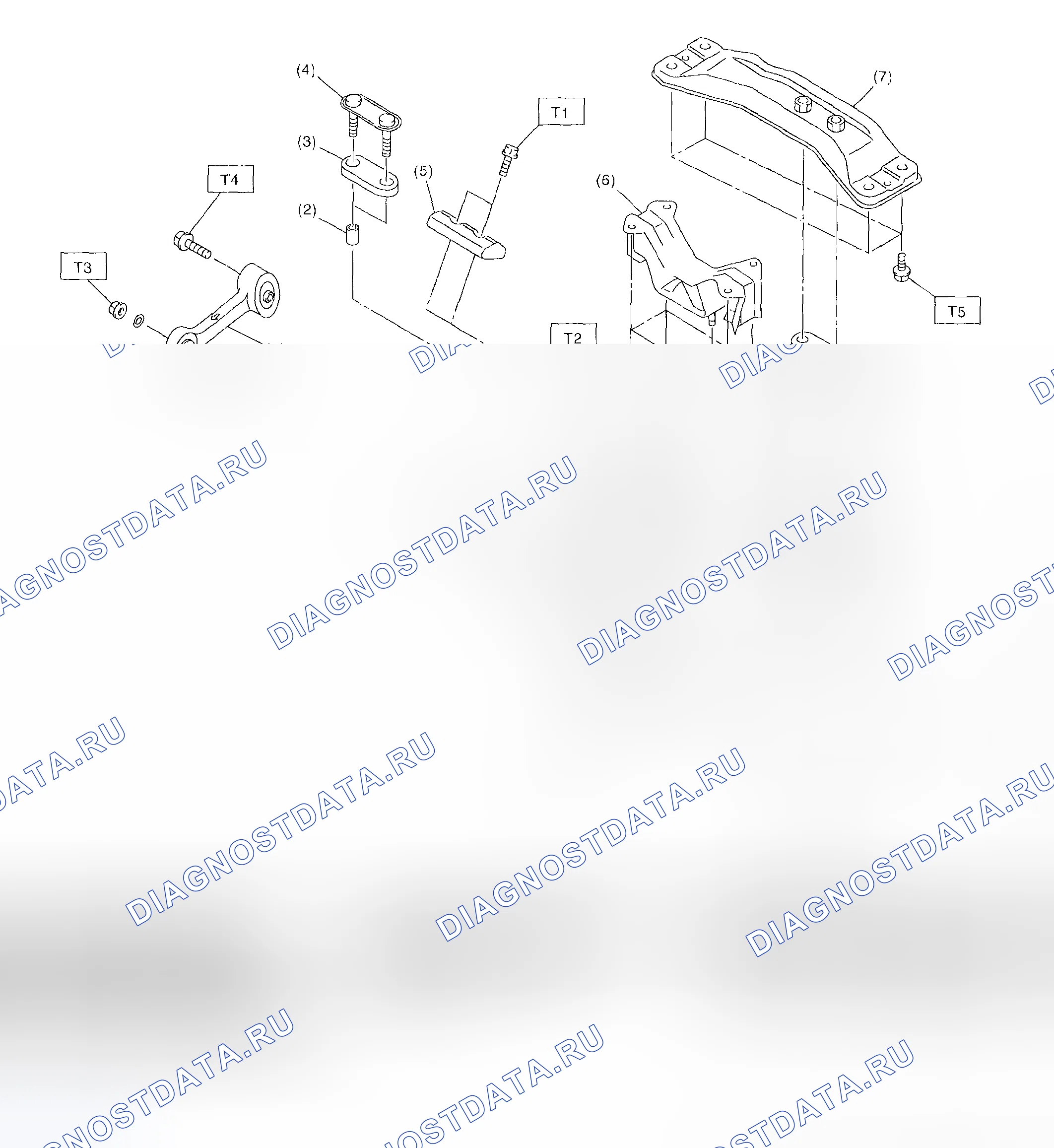 Рис. 78: МОНТАЖ КОРОБКИ ПЕРЕДАЧ. Subaru Forester SG