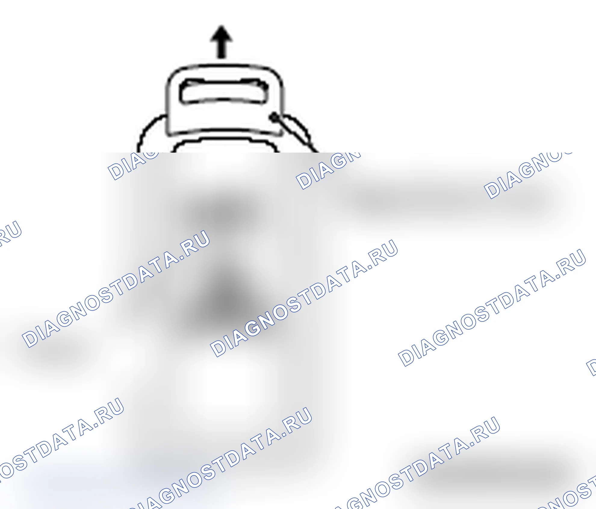 Рис. 121: <<A>> АВАРИЙНОЕ УДАЛЕНИЕ КЛЮЧА. Mitsubishi Lancer Ralliart X рестайлинг