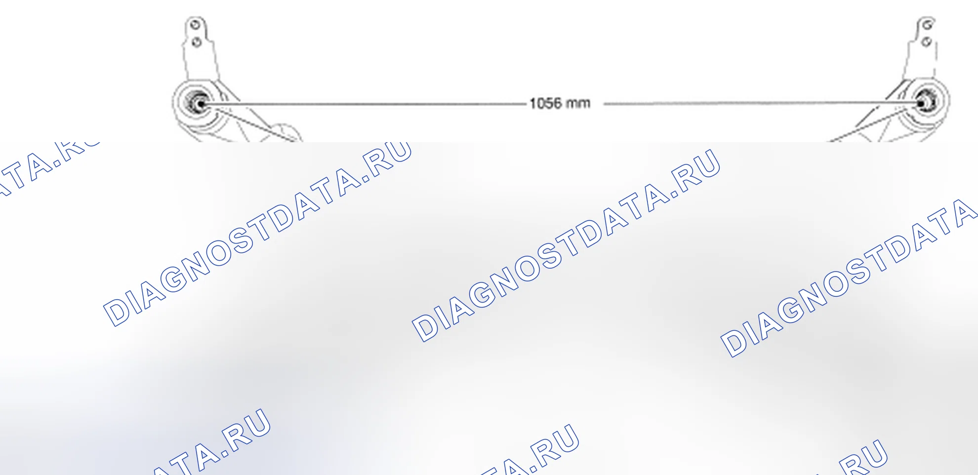 Рис. 47: Задний подрамник. Hyundai Lafesta I