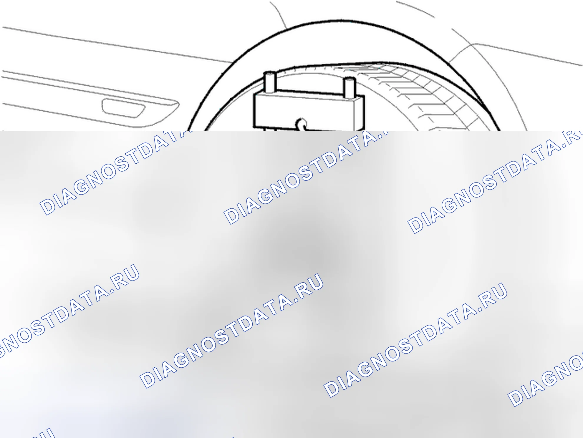 Рис. 7: Настройка измерительной аппаратуры. Volvo V40 I рестайлинг