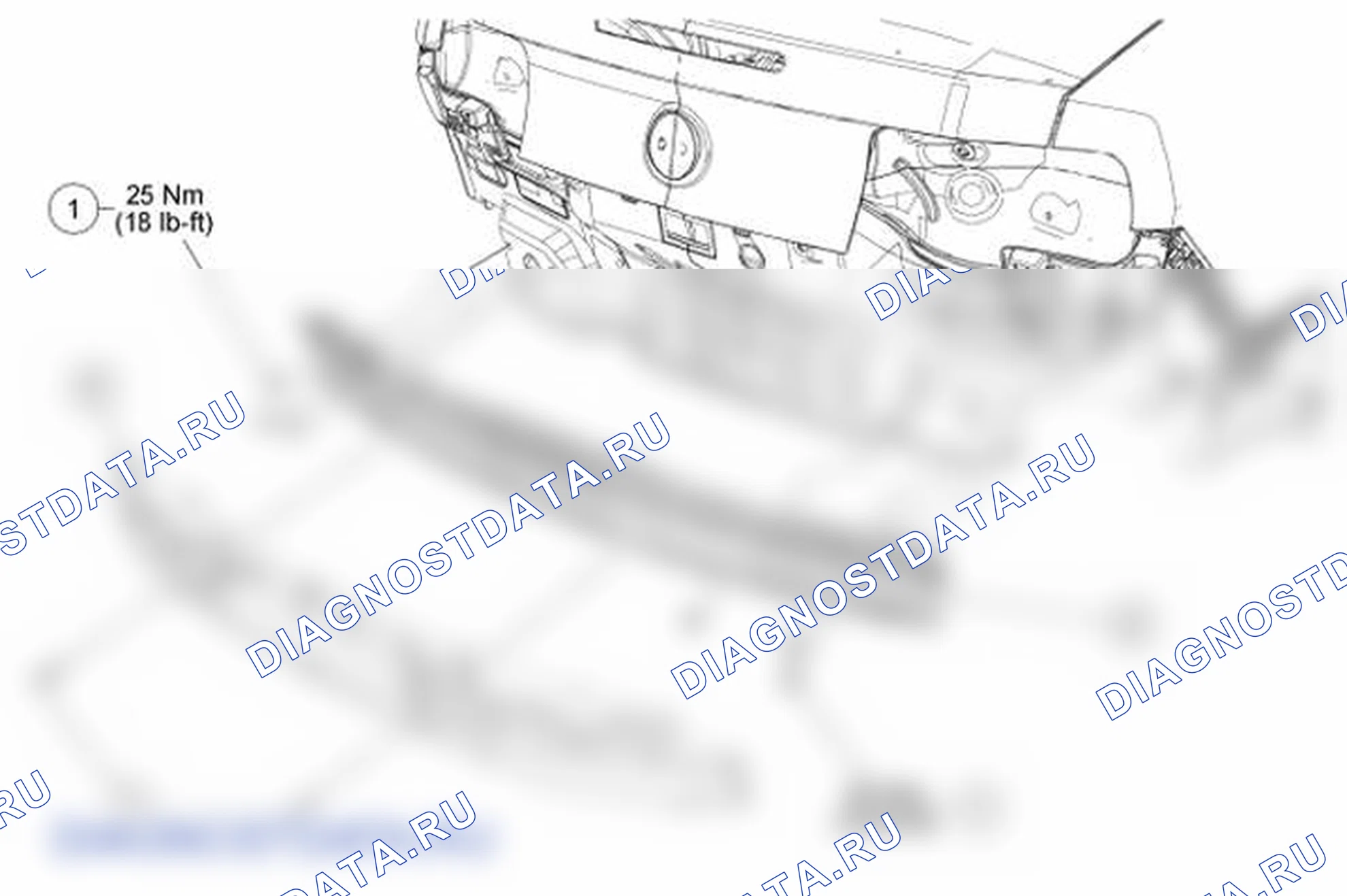 Рис. 5: Бампер - задний. Ford Mustang V рестайлинг