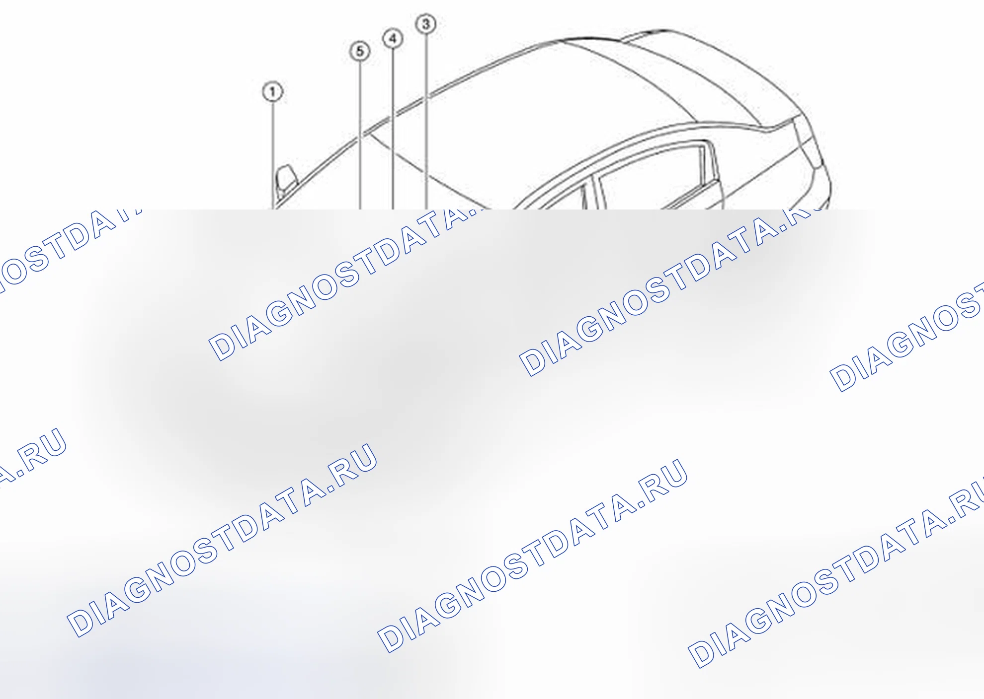 Рис. 8: Идентификация системы контроля давления в шинах. Nissan Sentra B16