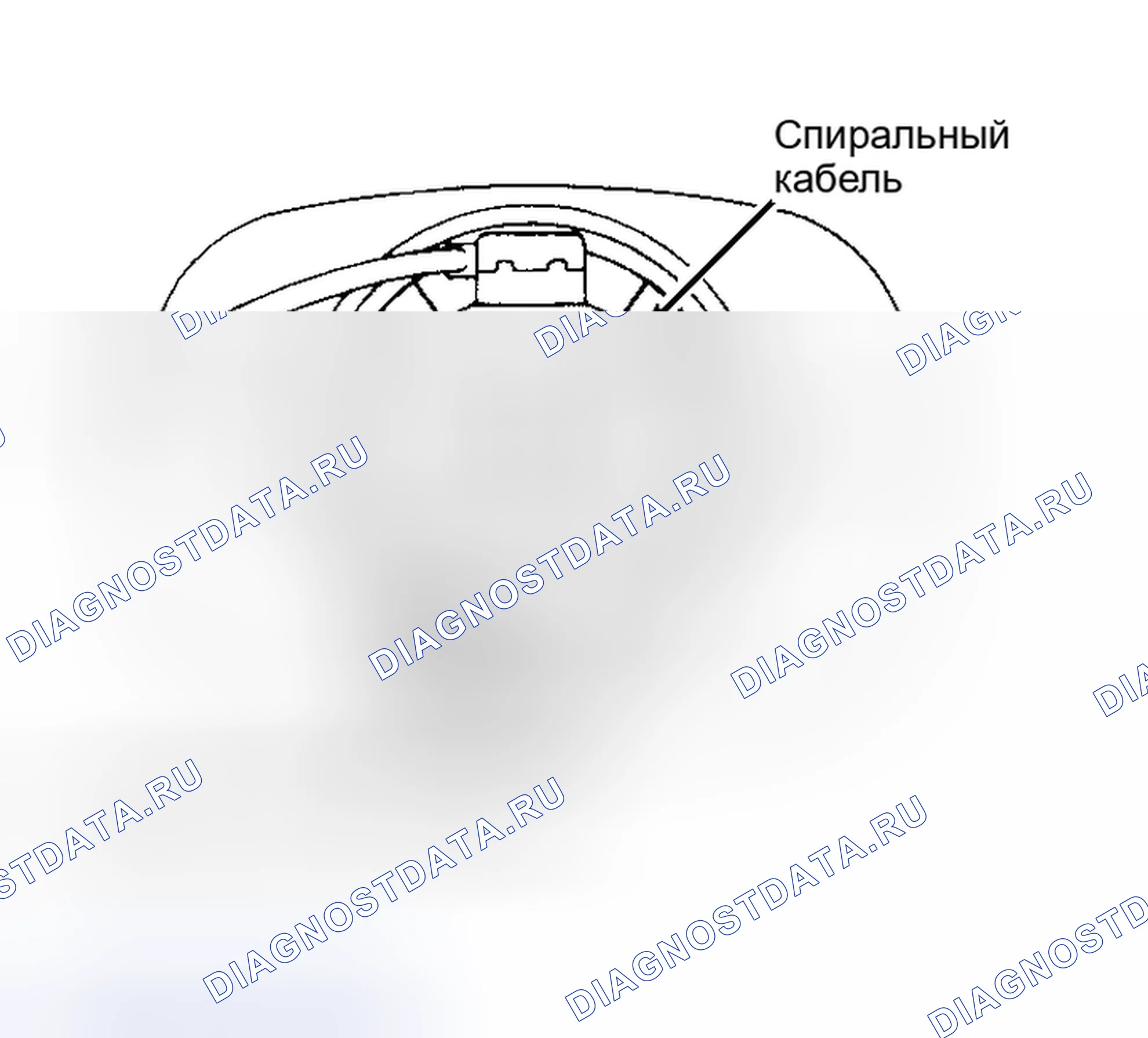 Рис. 38: СПИРАЛЬНЫЙ КАБЕЛЬ. Toyota Tundra I