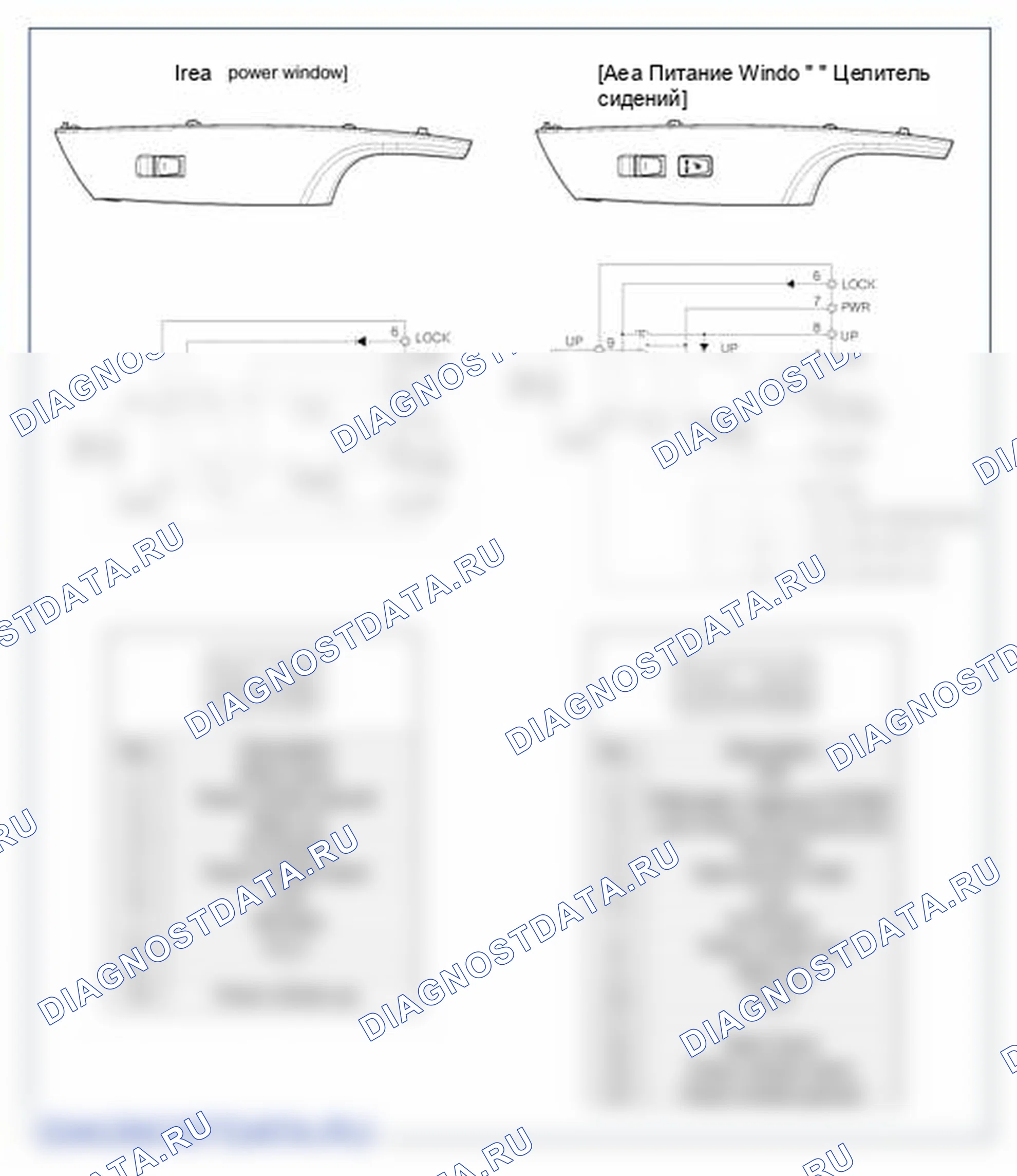 Рис. 35: Переключатель заднего окна питания. Hyundai Azera II