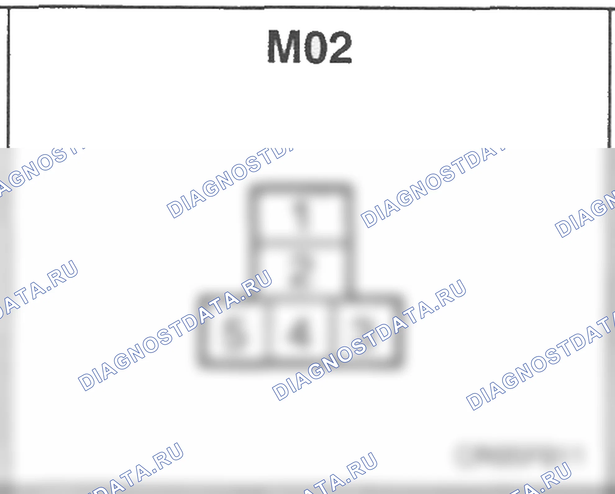 Распиновка разъёма M02 — основного жгута. Hyundai H-1 A1