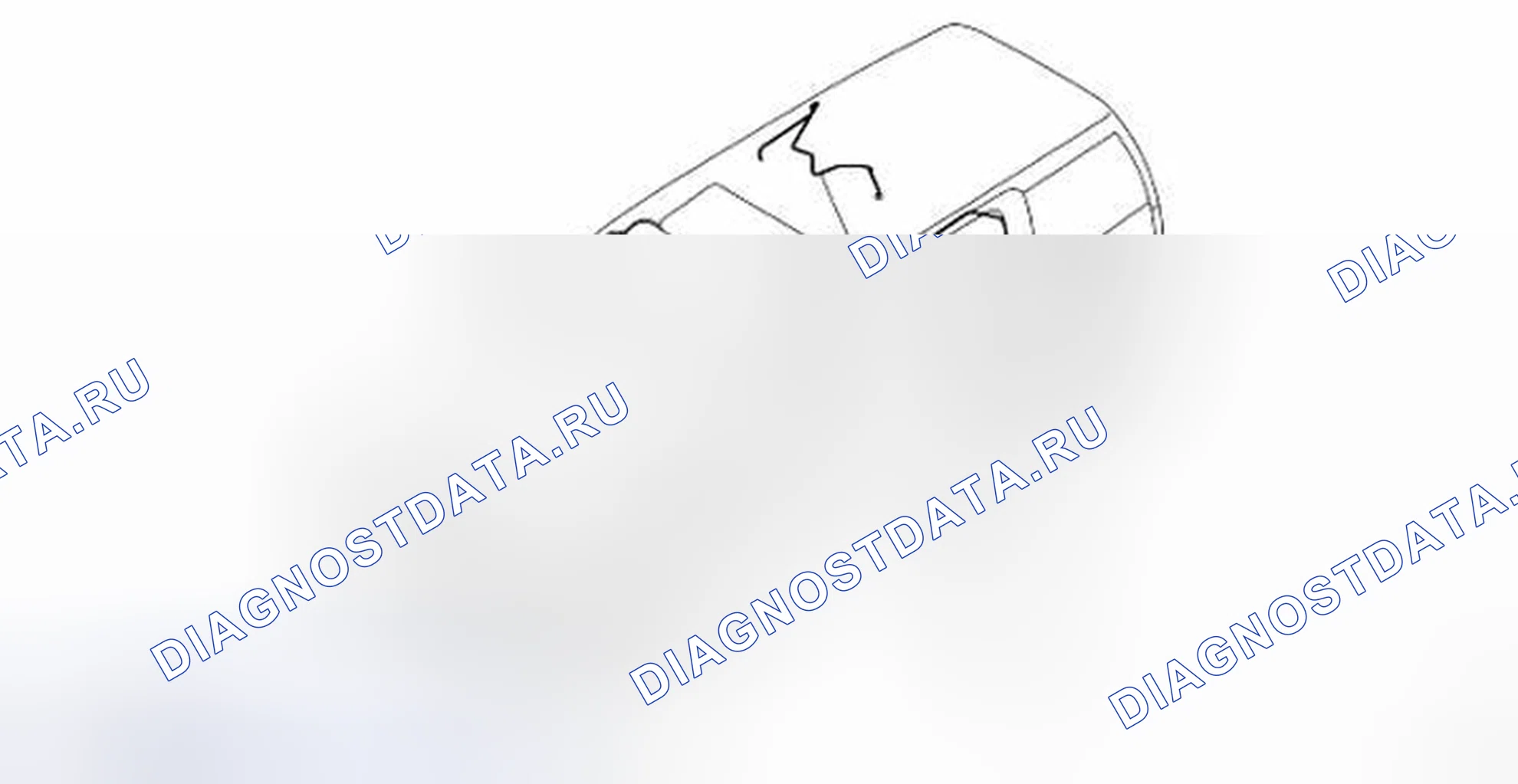 Рис. 28: Идентификация сливных шлангов. Nissan Pathfinder III