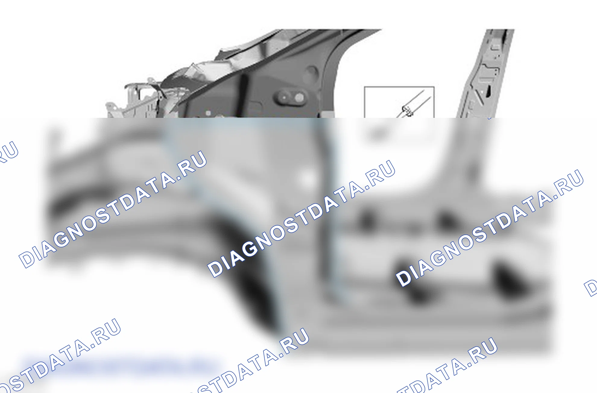 Секция наружной панели стойки А и армирование: описание и работа. Ford Galaxy III