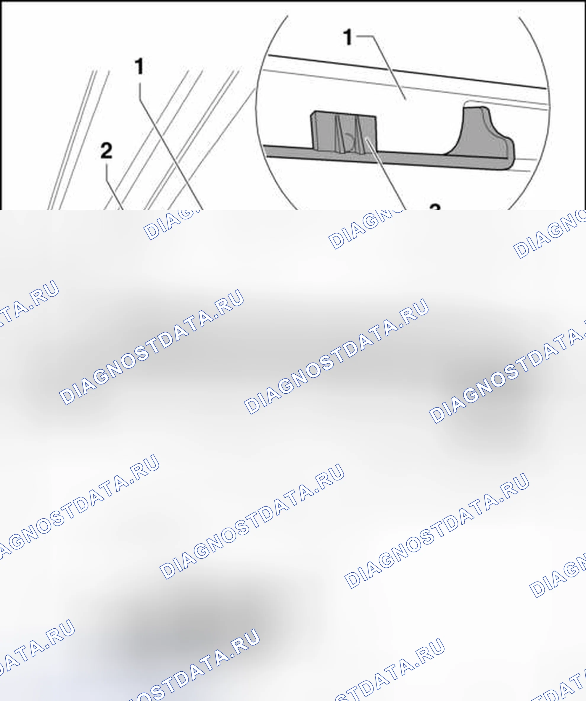 Рис. 18: СТЕКЛЯННАЯ ПАНЕЛЬ. Volkswagen Tiguan I