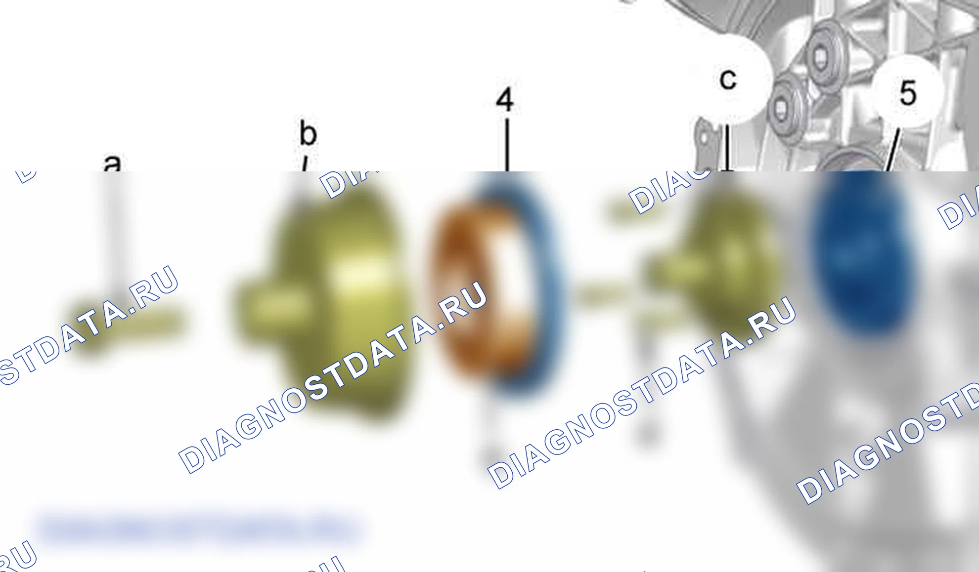 Снятие - установка: сальники двигателя — b1cg022d. Citroen C5 II