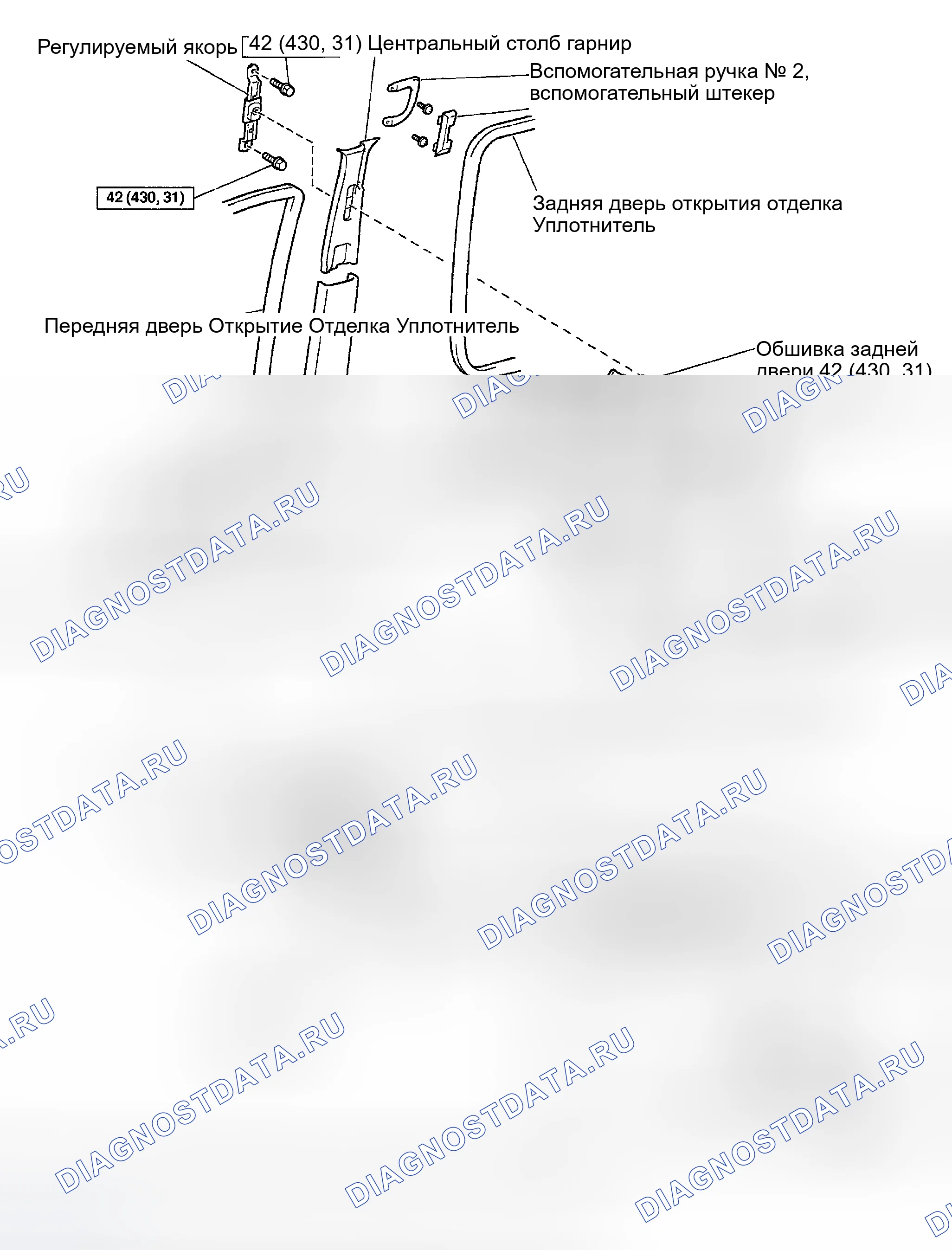 Рис. 262: КОМПОНЕНТЫ. Toyota Sequoia I