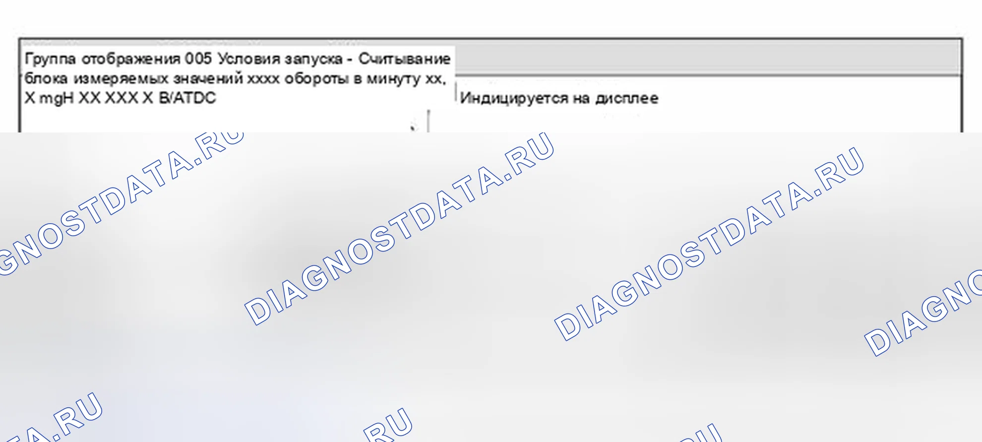 Рис. 49: Группа отображения 5 - Условия запуска. Volkswagen New Beetle A4
