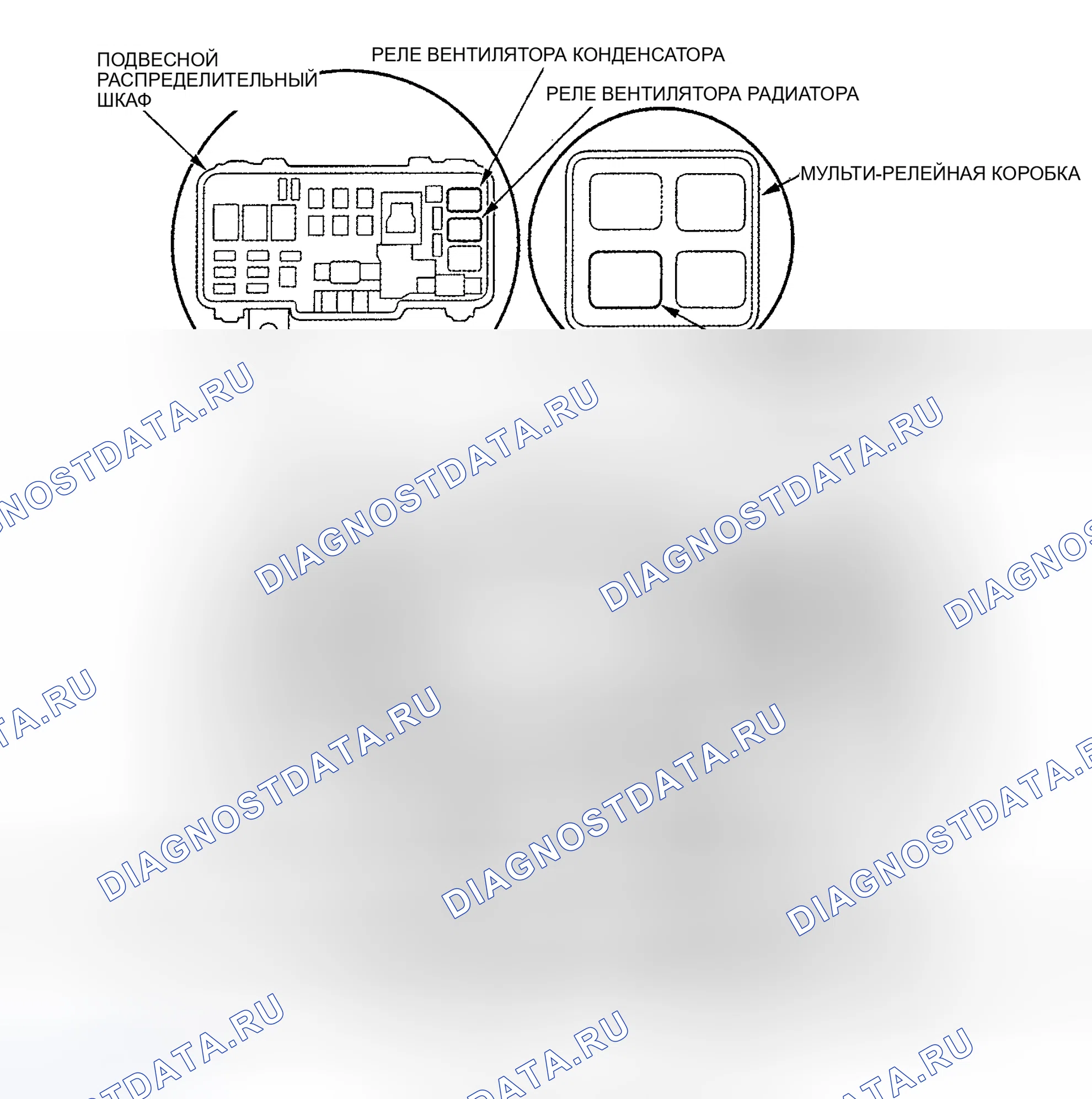 Рис. 10: РАСПОЛОЖЕНИЕ КОМПОНЕНТОВ. Honda Pilot I