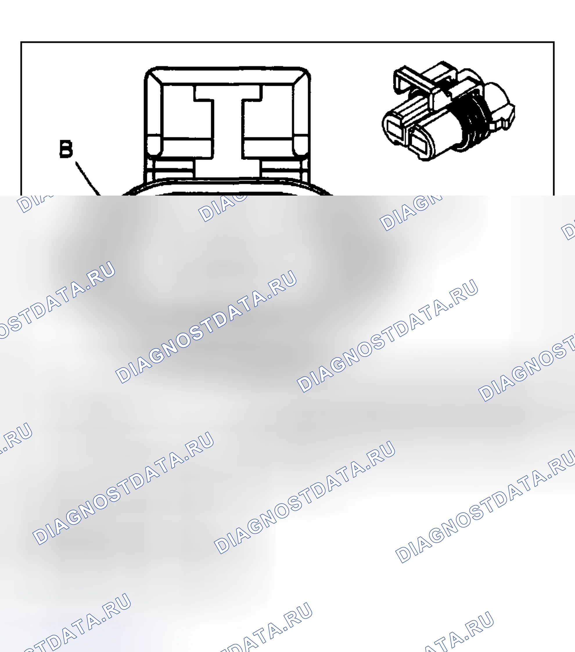 Рис. 11: Виды с торца соединителя ABS. Chevrolet Silverado 1500 HD 