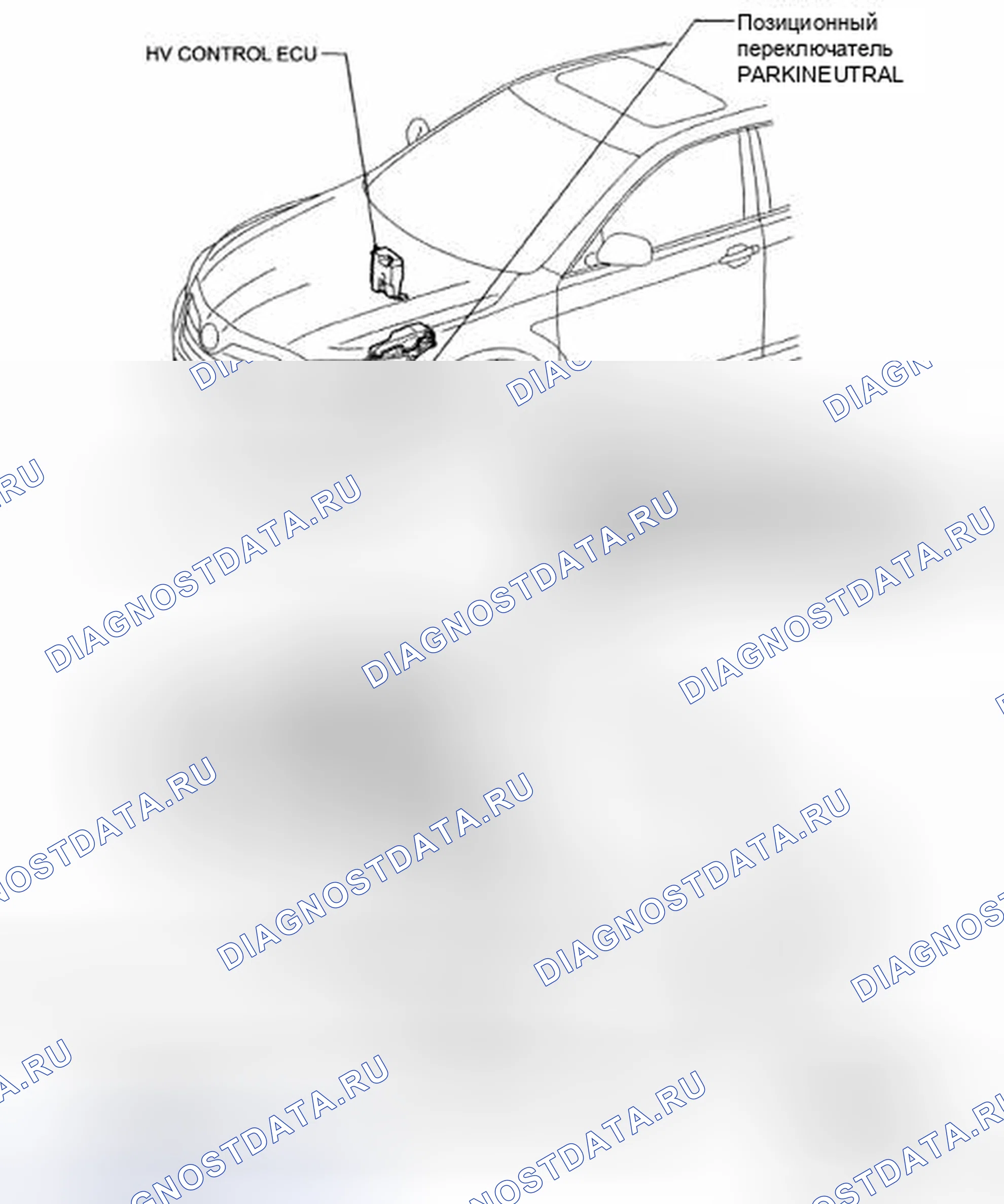 Рис. 248: РАСПОЛОЖЕНИЕ ДЕТАЛЕЙ. Toyota Camry XV40