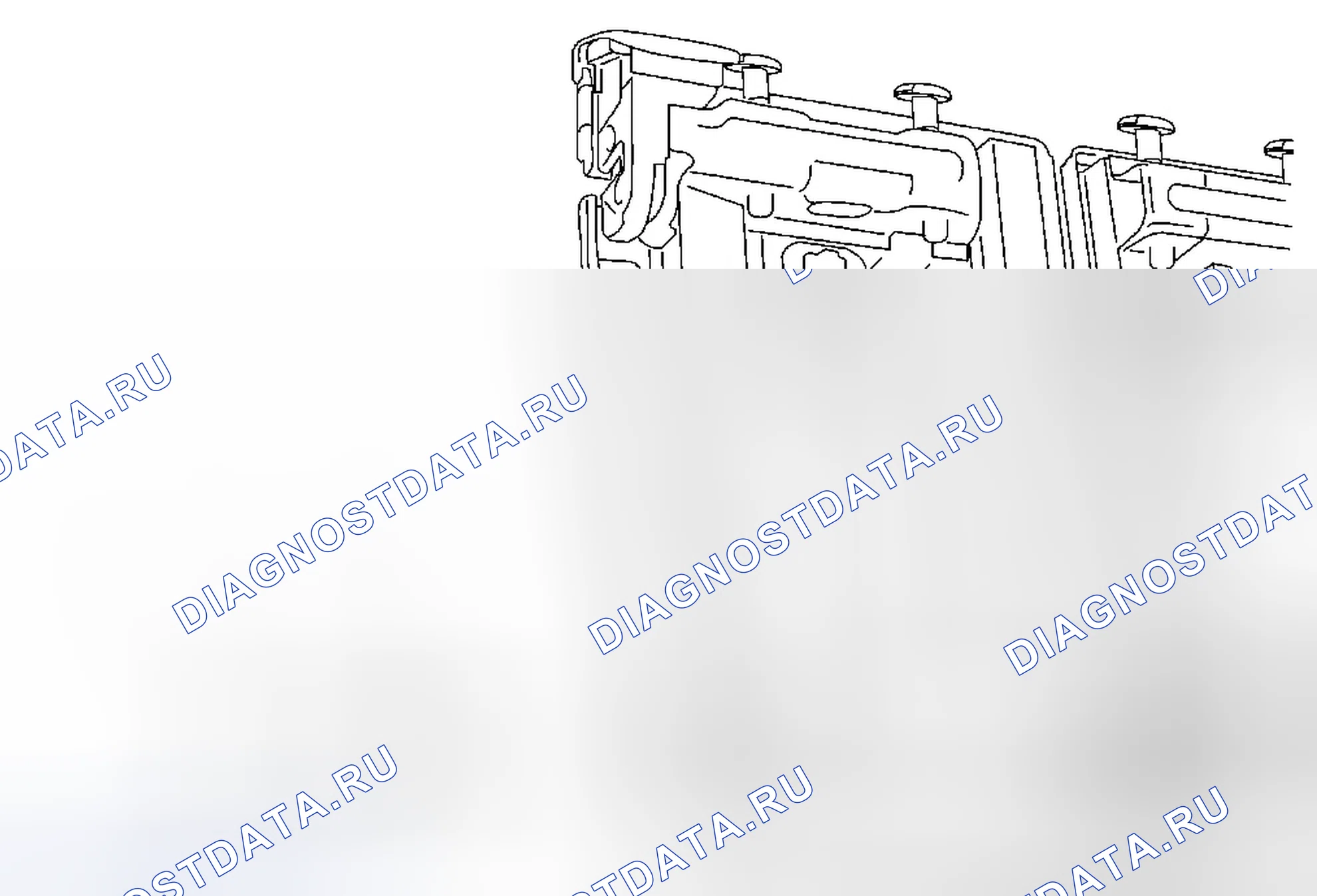 Рис. 38: Замена опоры шарнира подушки спинки заднего сиденья. Buick Regal V