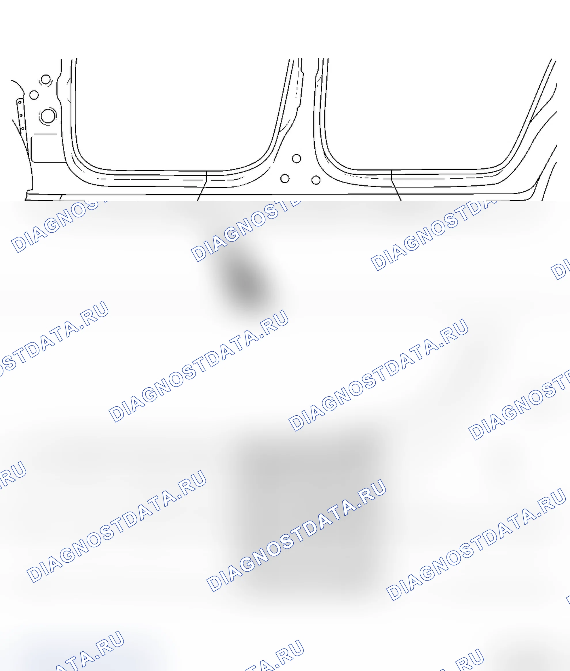 Замена средней стойки снаружи. Opel Zafira B
