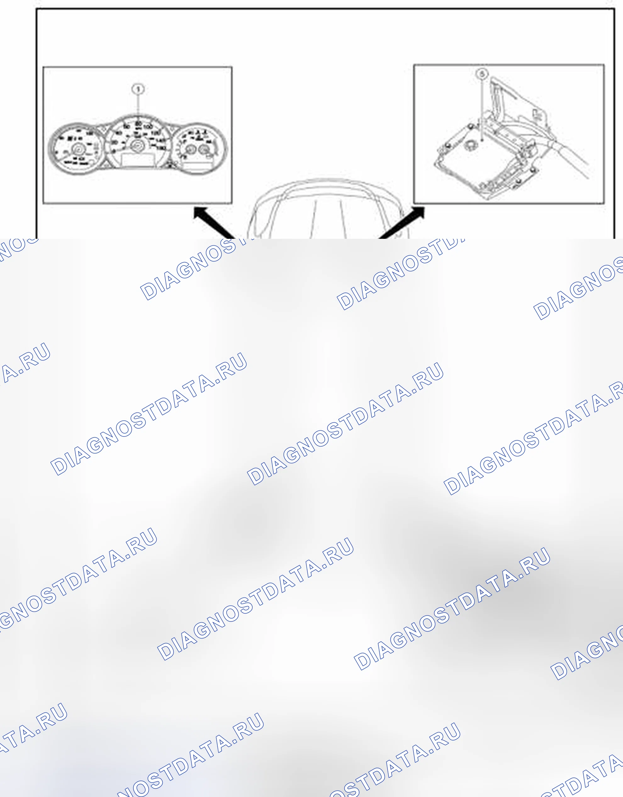 Рис. 495: Расположение компонентов. Nissan Altima L32 рестайлинг