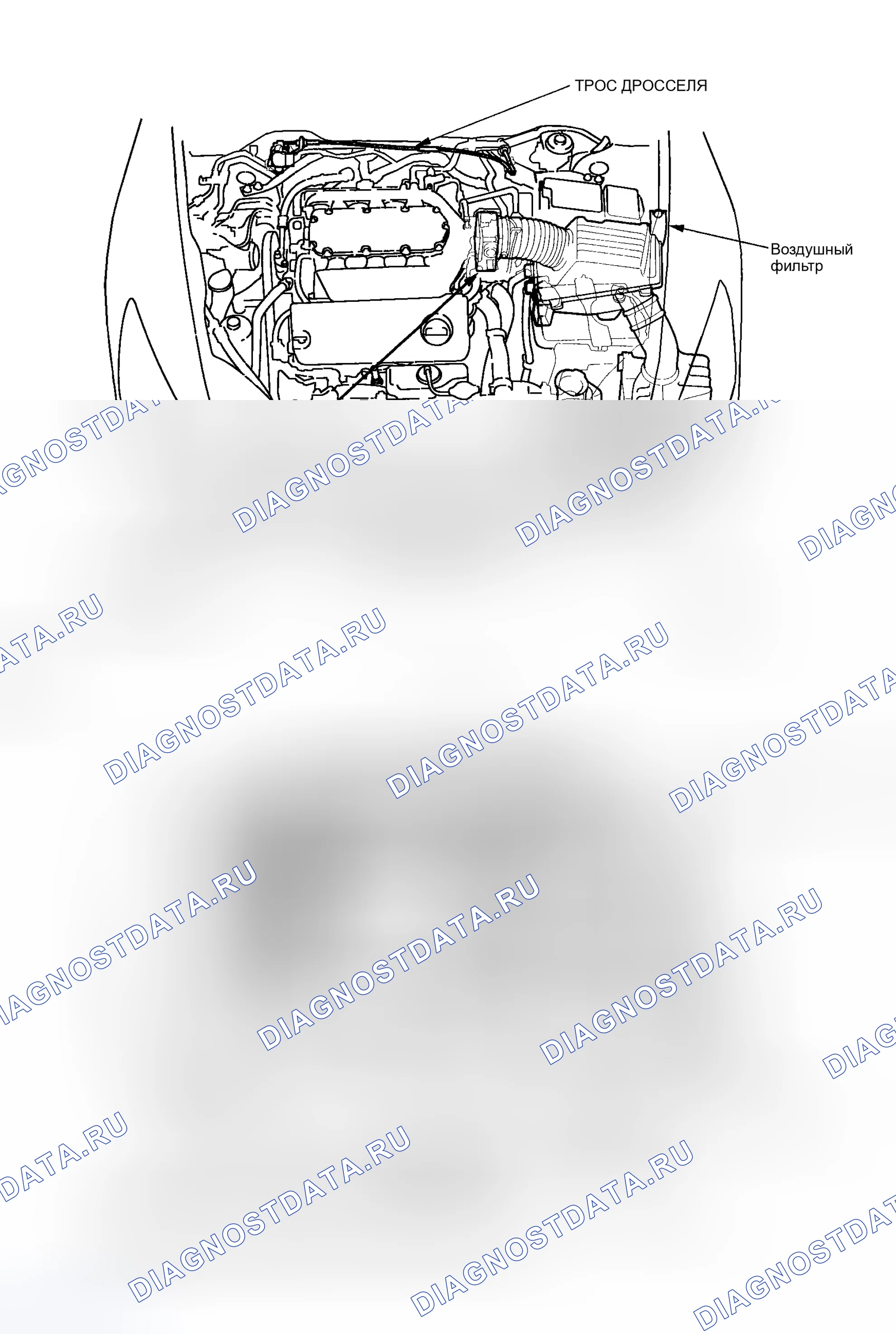 Рис. 802: Указатель расположения компонентов. Honda Accord VII