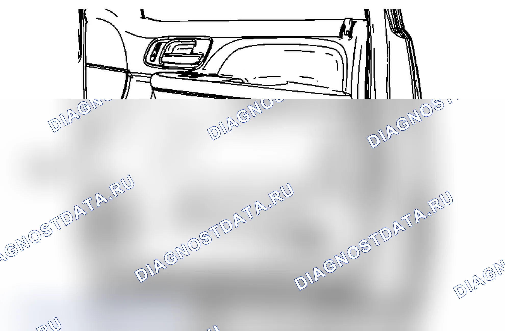 Рис. 33: Замена дверной лампы и отражателя. Chevrolet Tahoe III