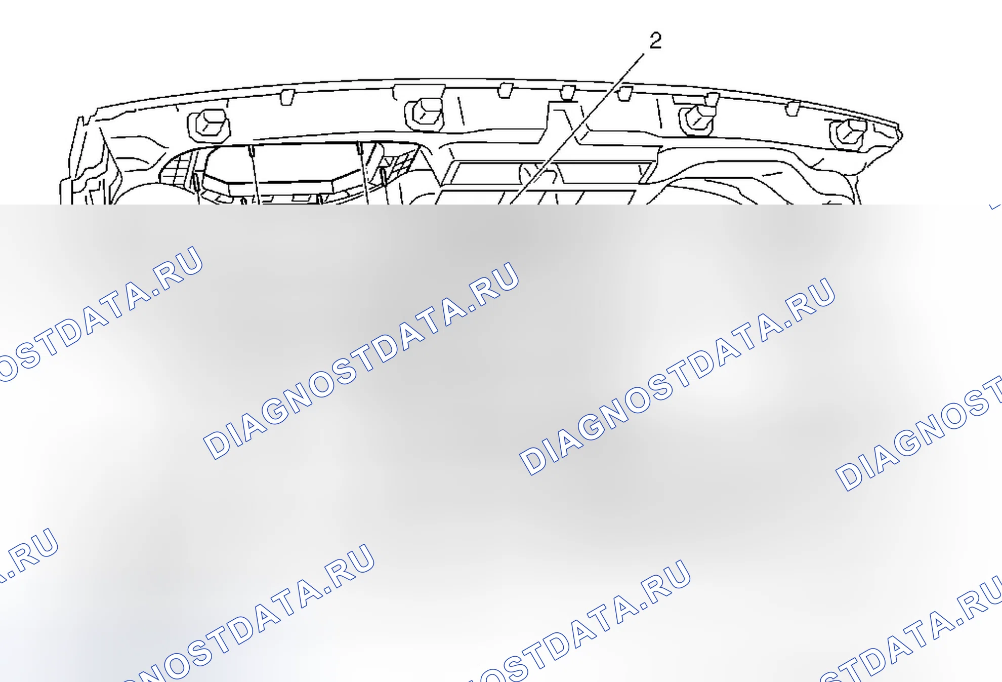 Рис. 12: Замена надувного удерживающего модуля приборной панели. Buick Regal V