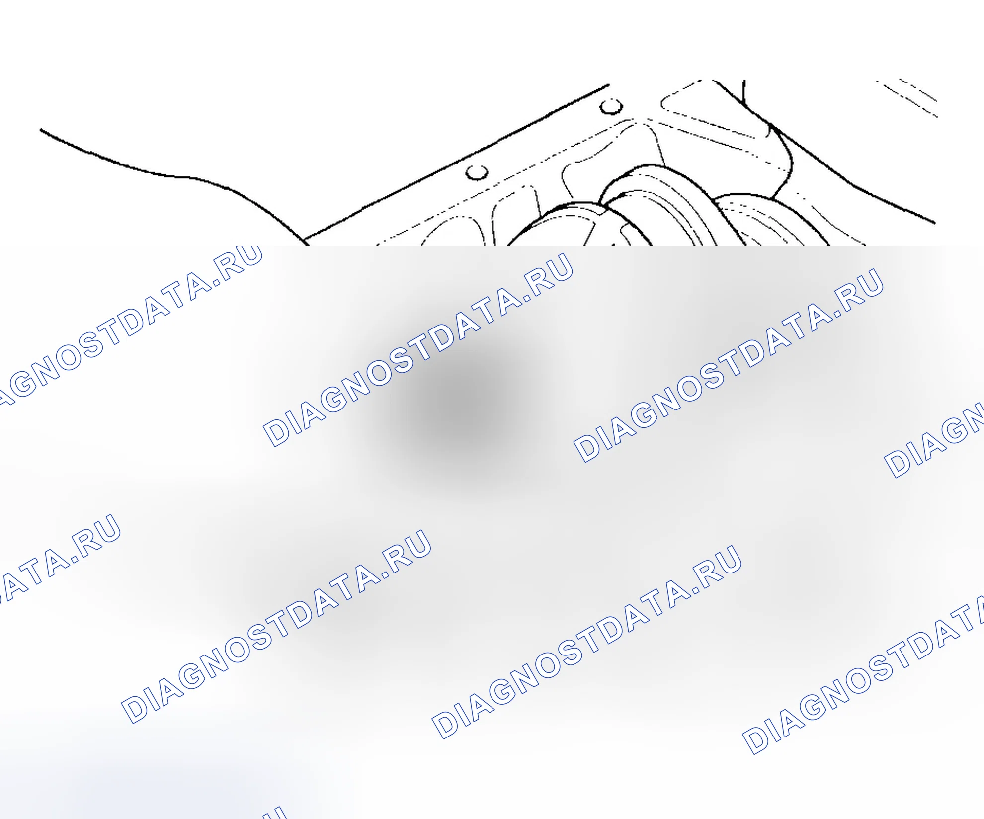 Рис. 175: Контроль зазора между основными подшипниками. Honda CR-V II